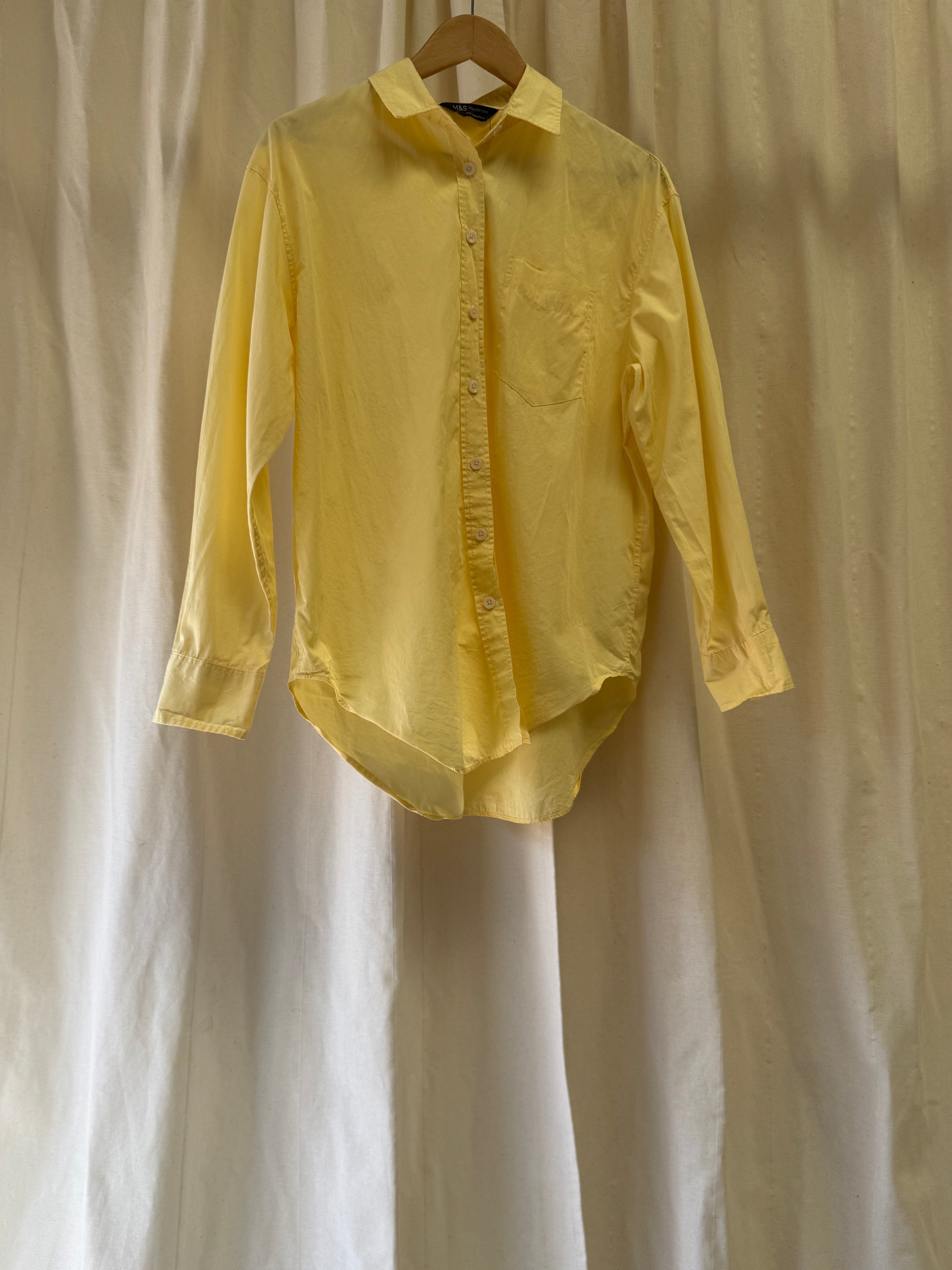 Marks & Spencer Collection Yellow Button-Down Shirt