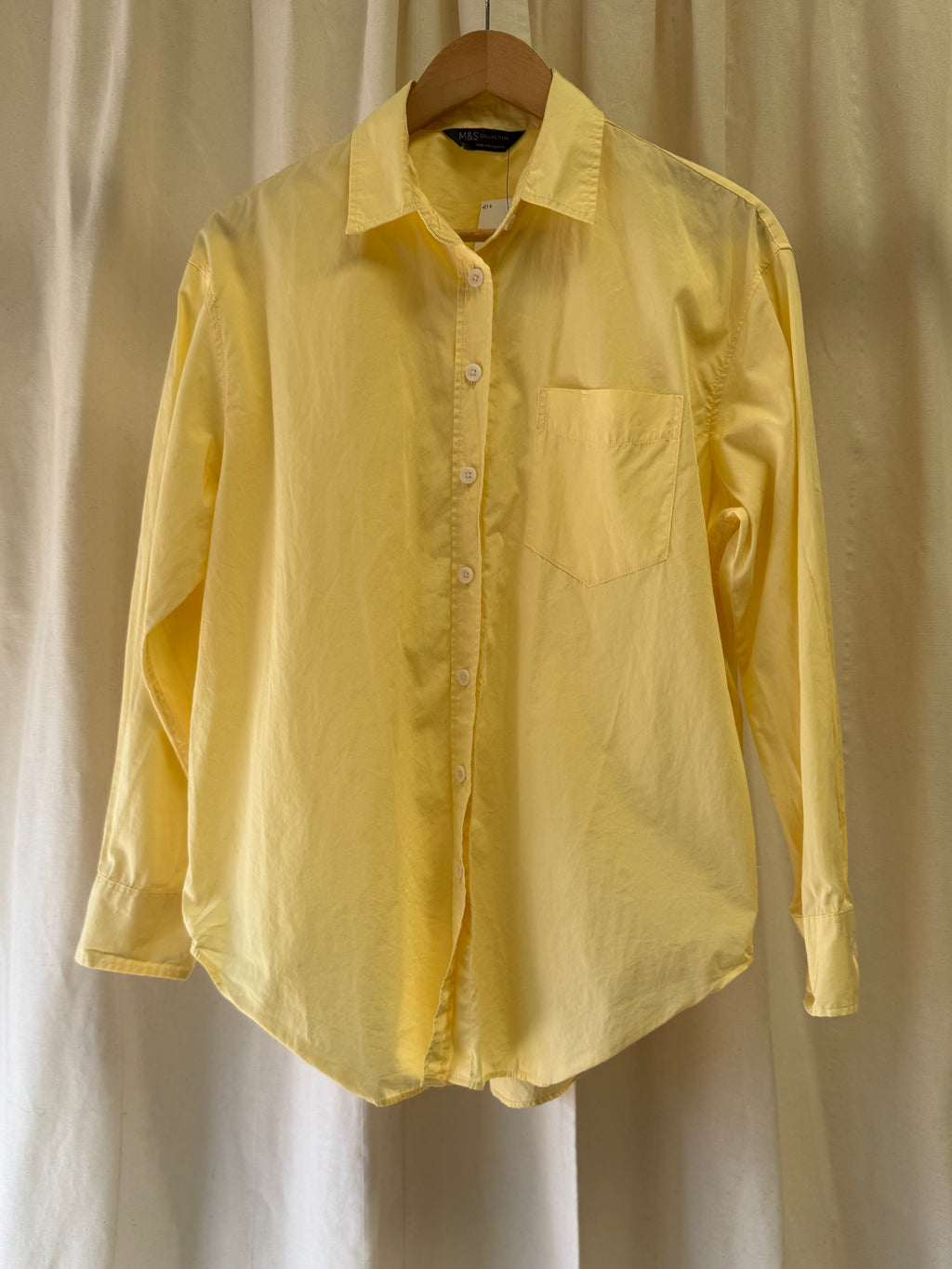 Marks & Spencer Collection Yellow Button-Down Shirt