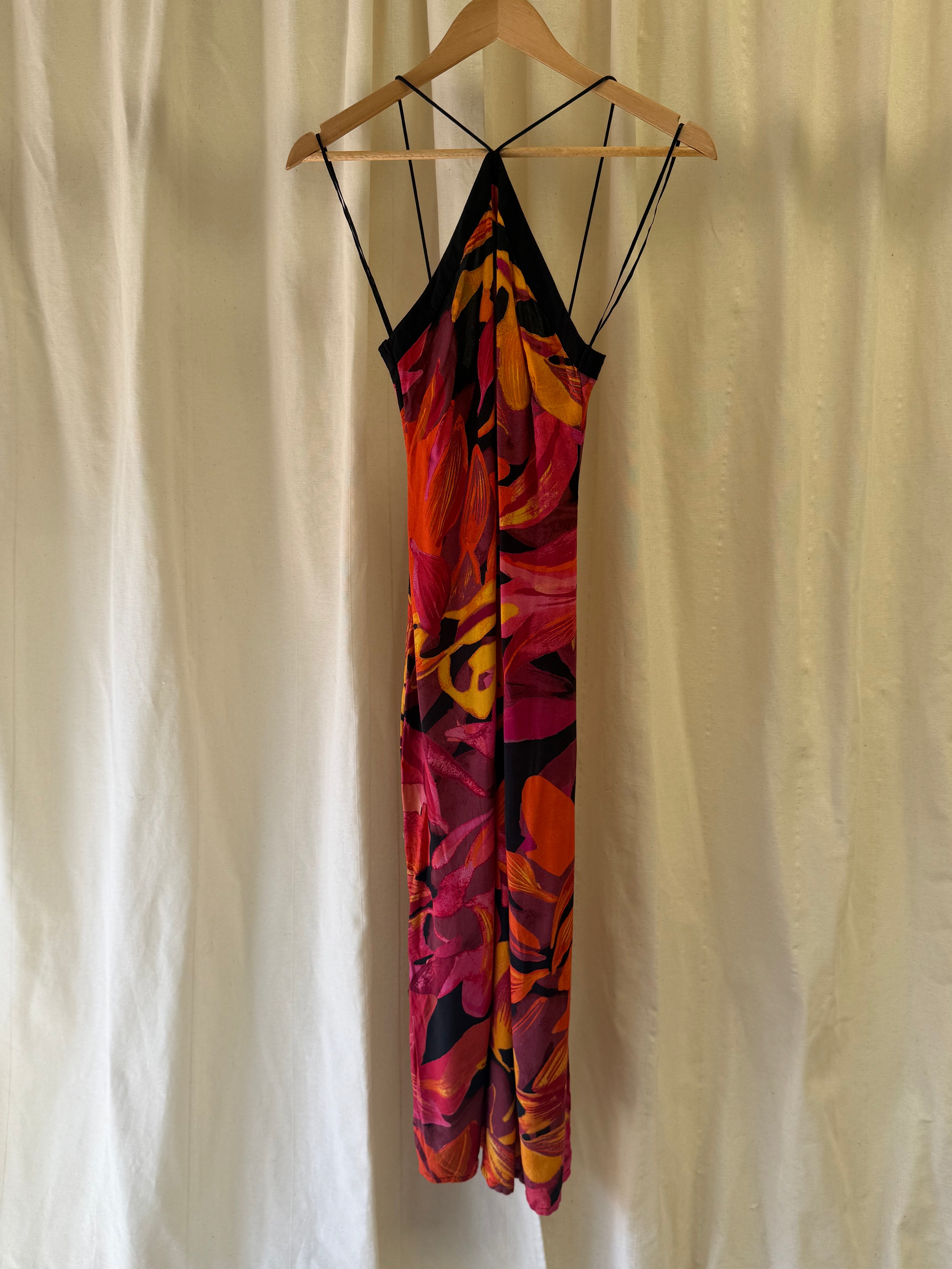 Next Pink Floral Myleene Klass Halter Summer Dress