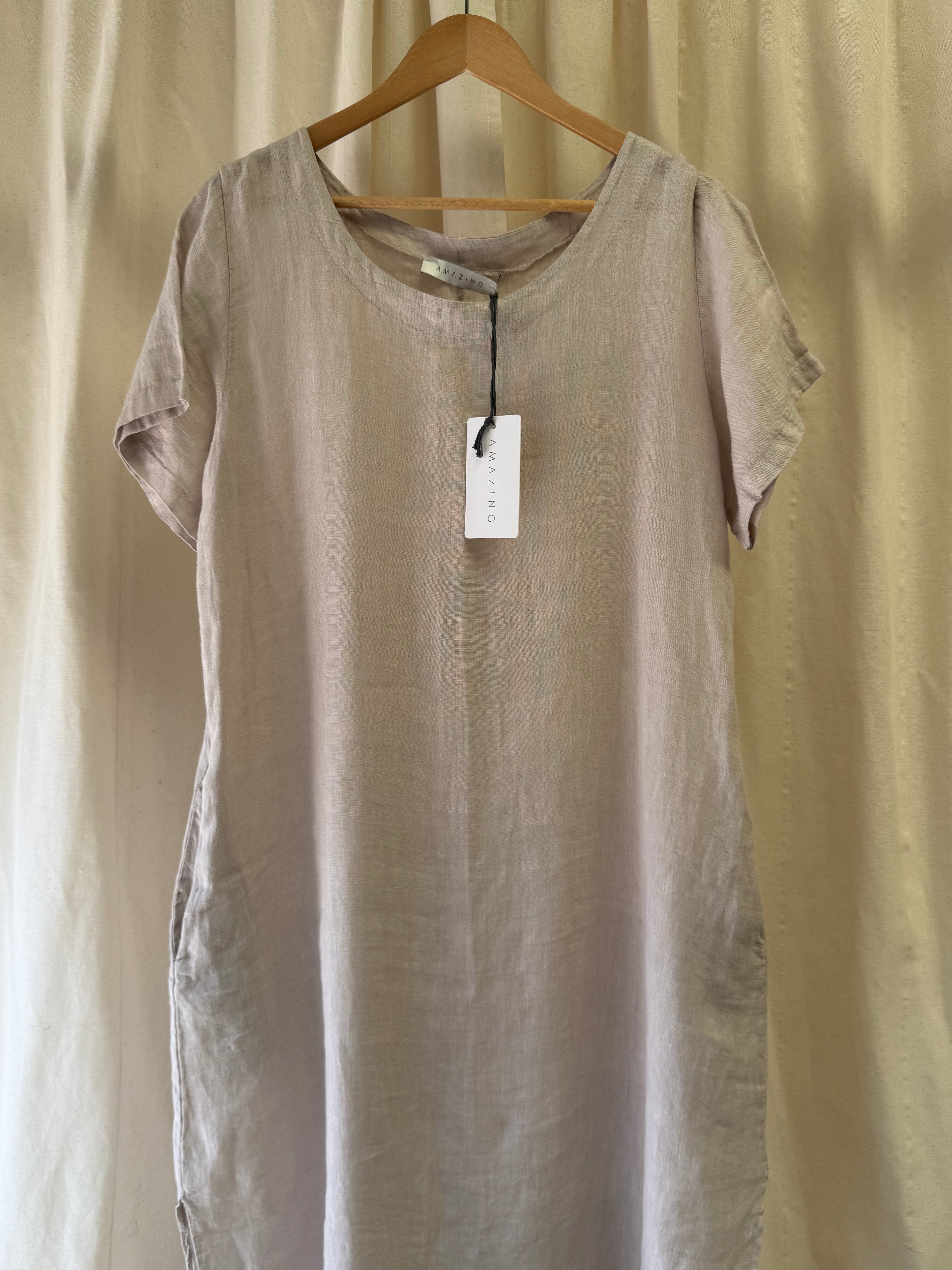 Amazing Women Janey Natural Linen Dress