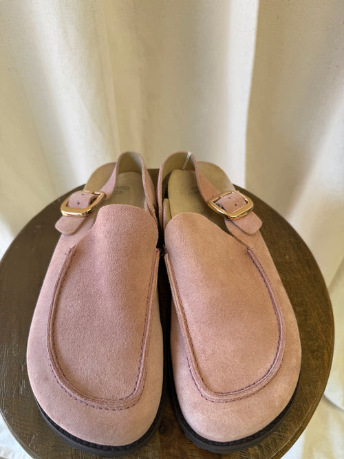 And/Or Llando Suede Slingback Mule Clogs