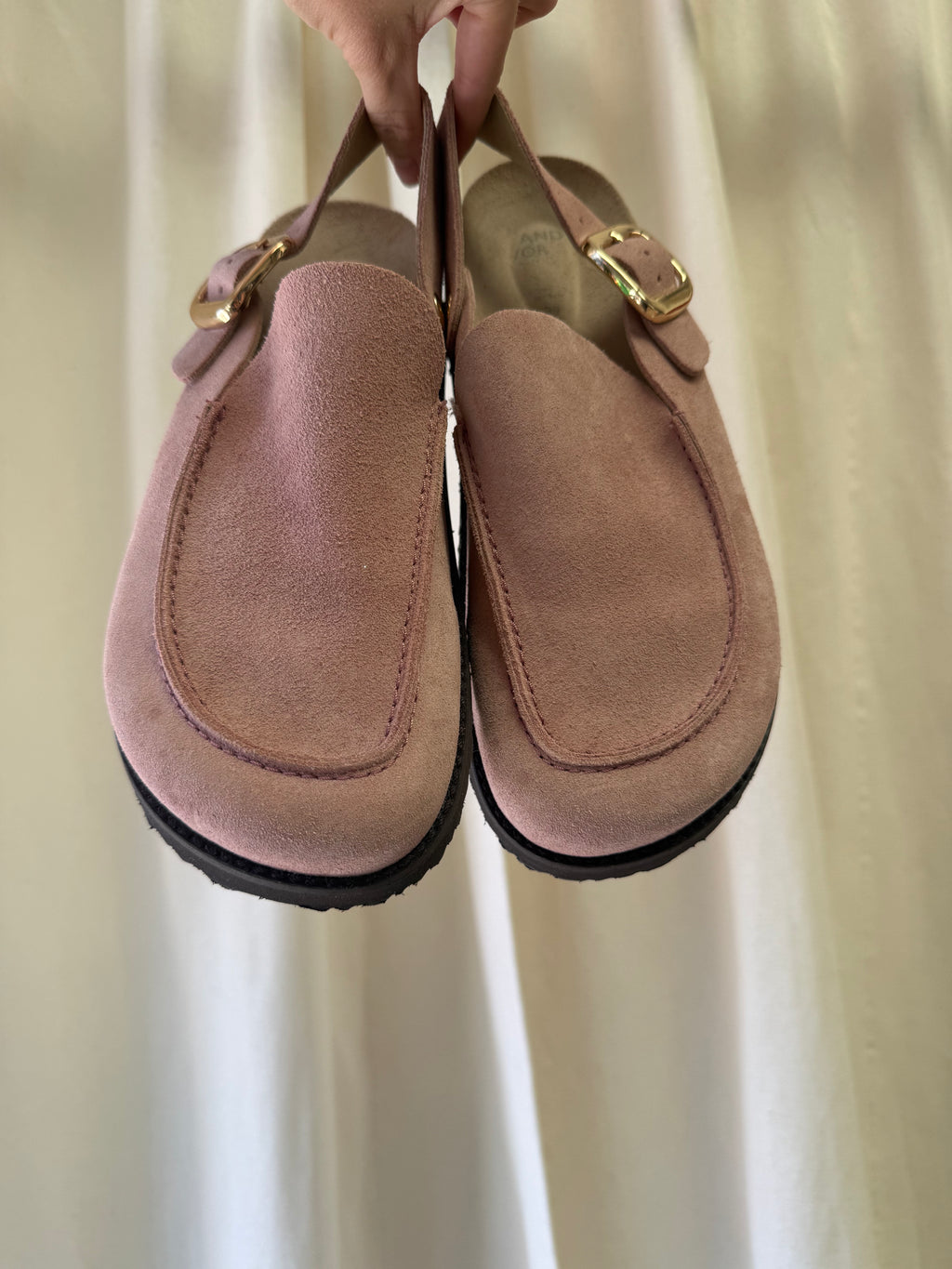 And/Or Llando Suede Slingback Mule Clogs