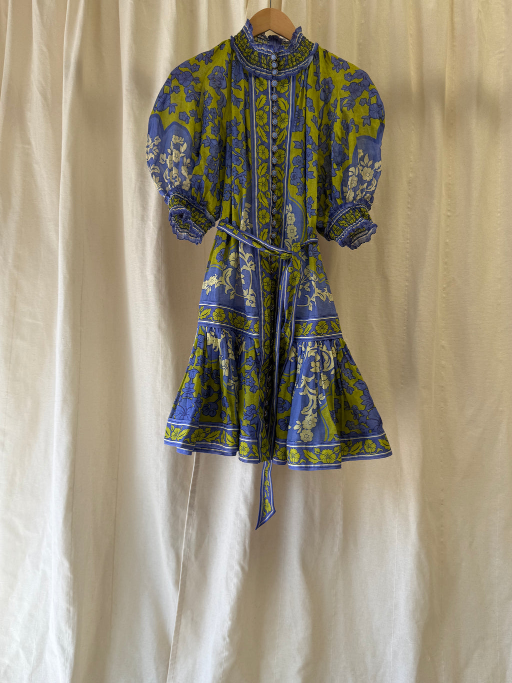 Zimmerman Raie Lantern Mini Dress