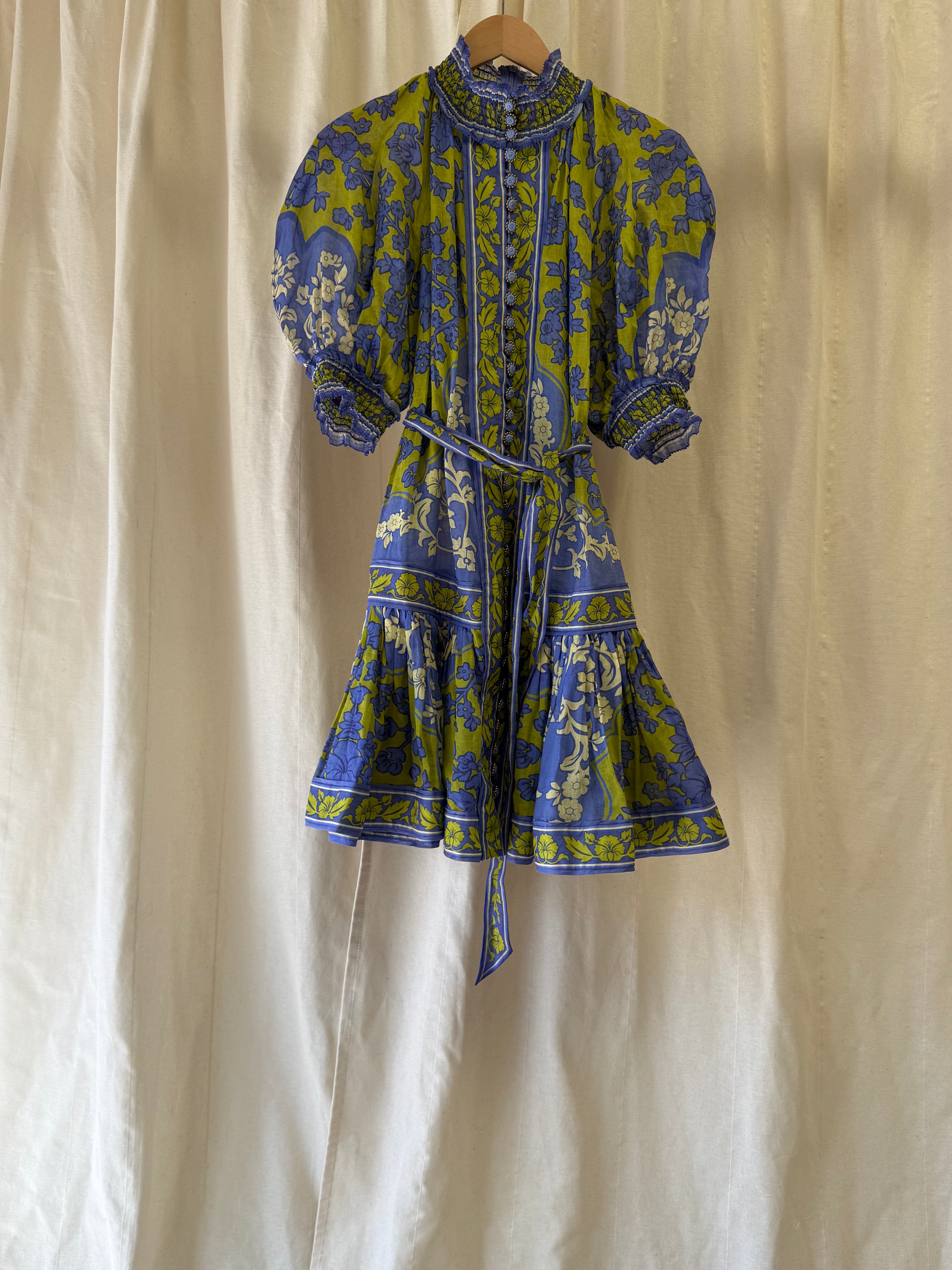 Zimmerman Raie Lantern Mini Dress
