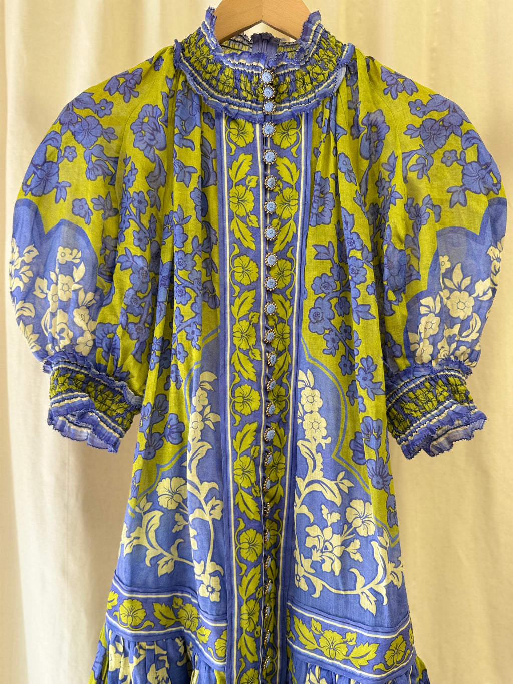 Zimmerman Raie Lantern Mini Dress