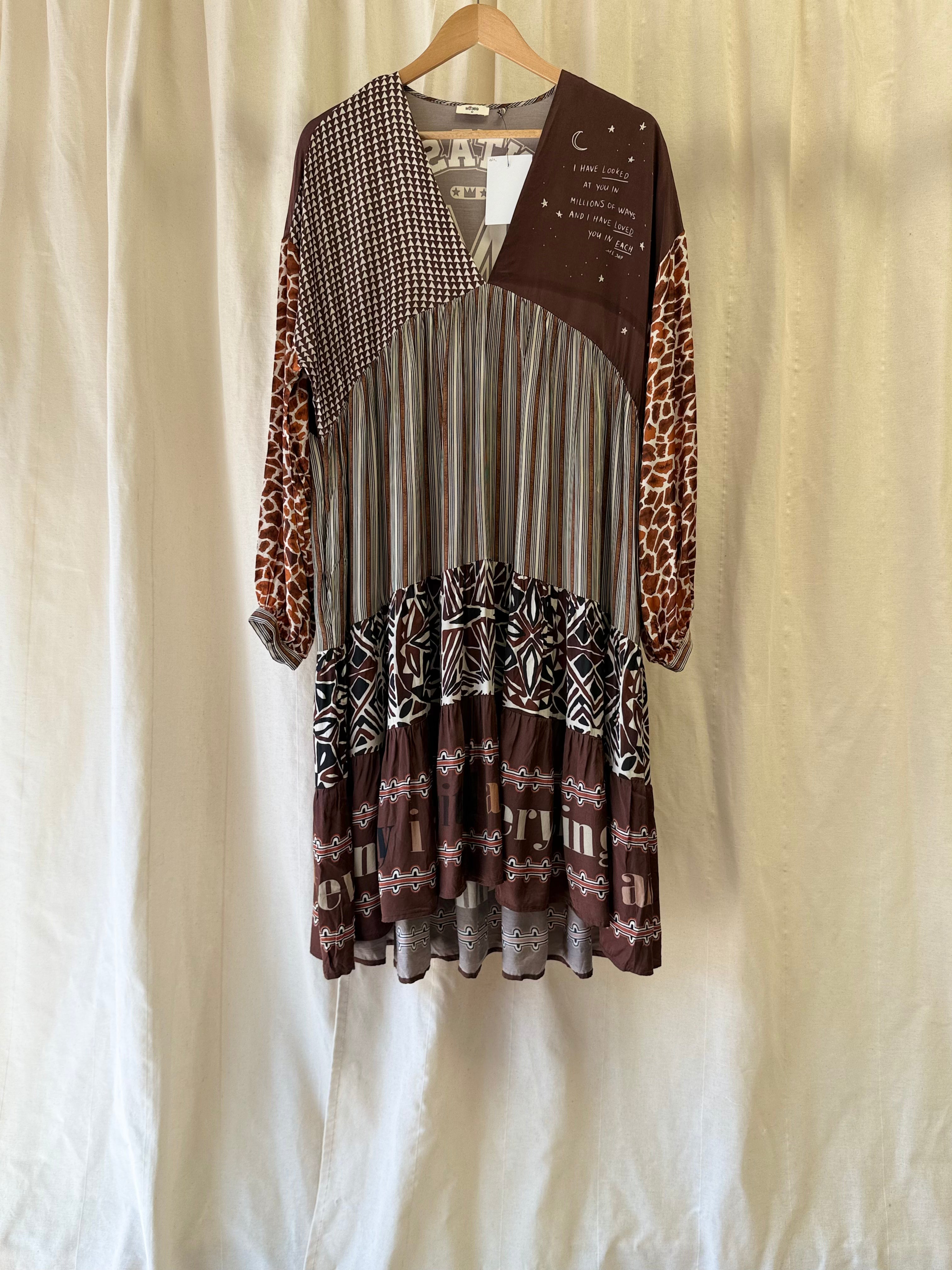 Me369 Eden Layered Chocolate Dress