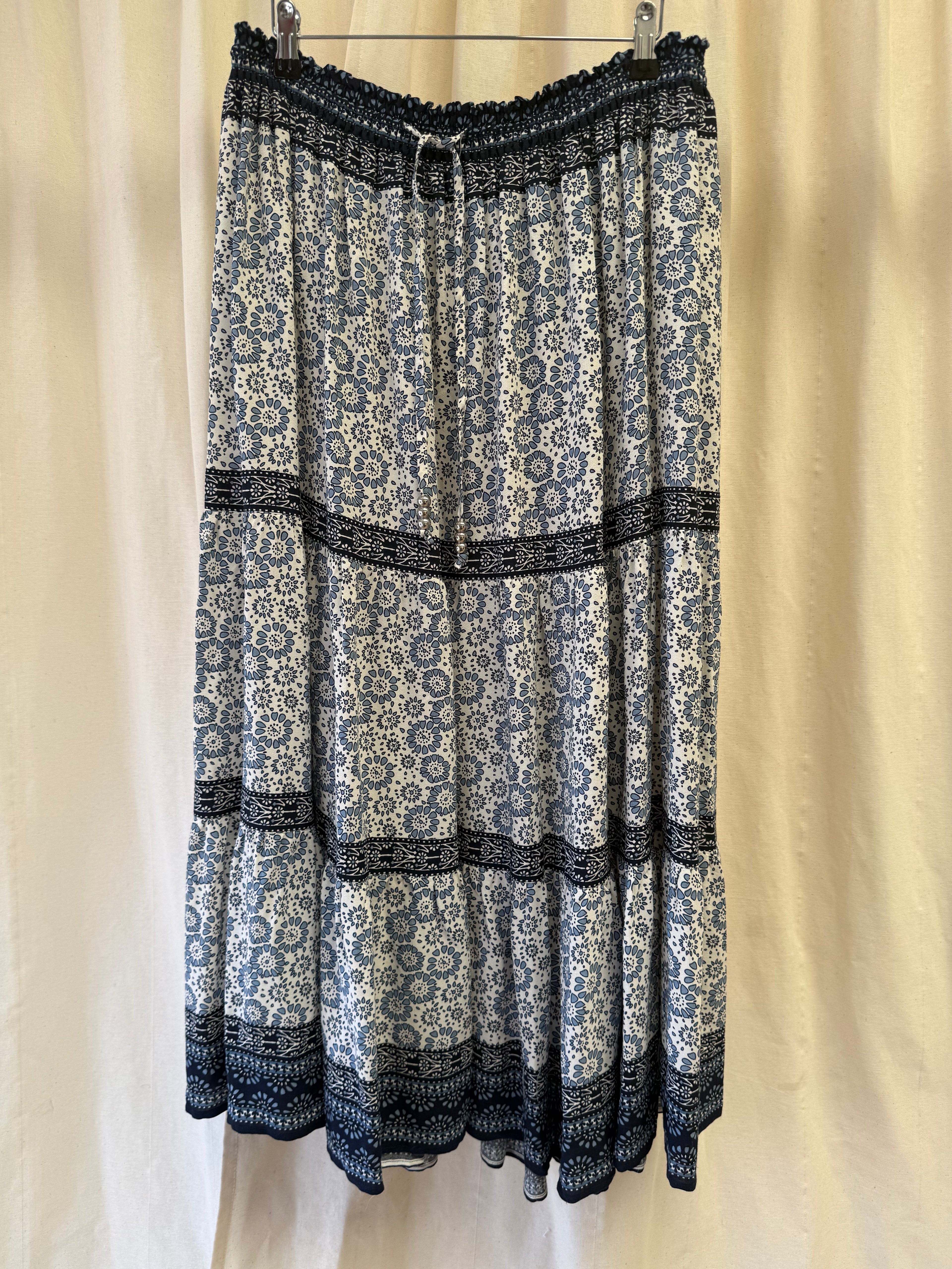 Mint Velvet Allie Print Maxi Skirt