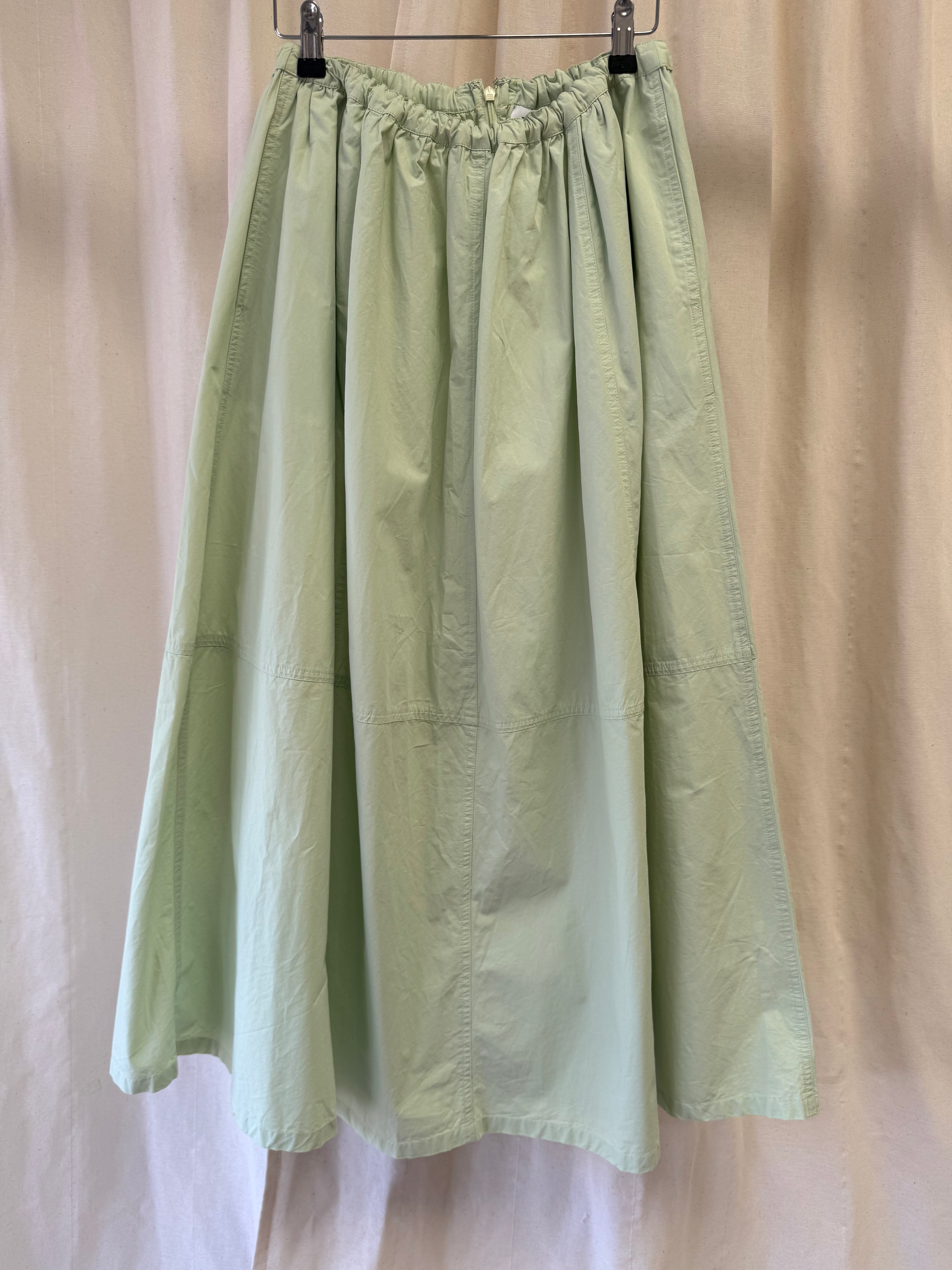 Asos Mint Green Cotton Poplin Skirt