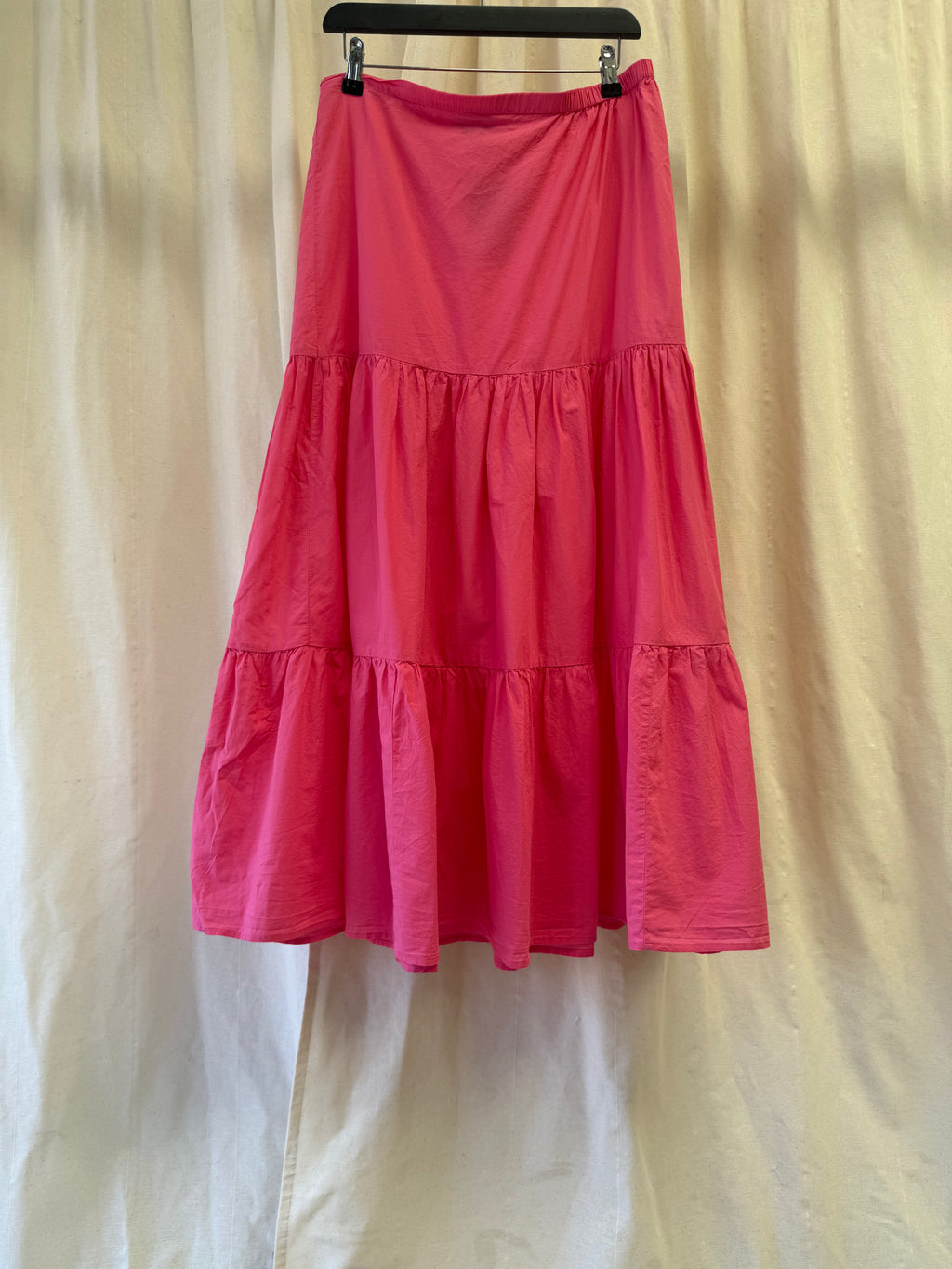 M&S Tiered Maxi Skirt in Pink