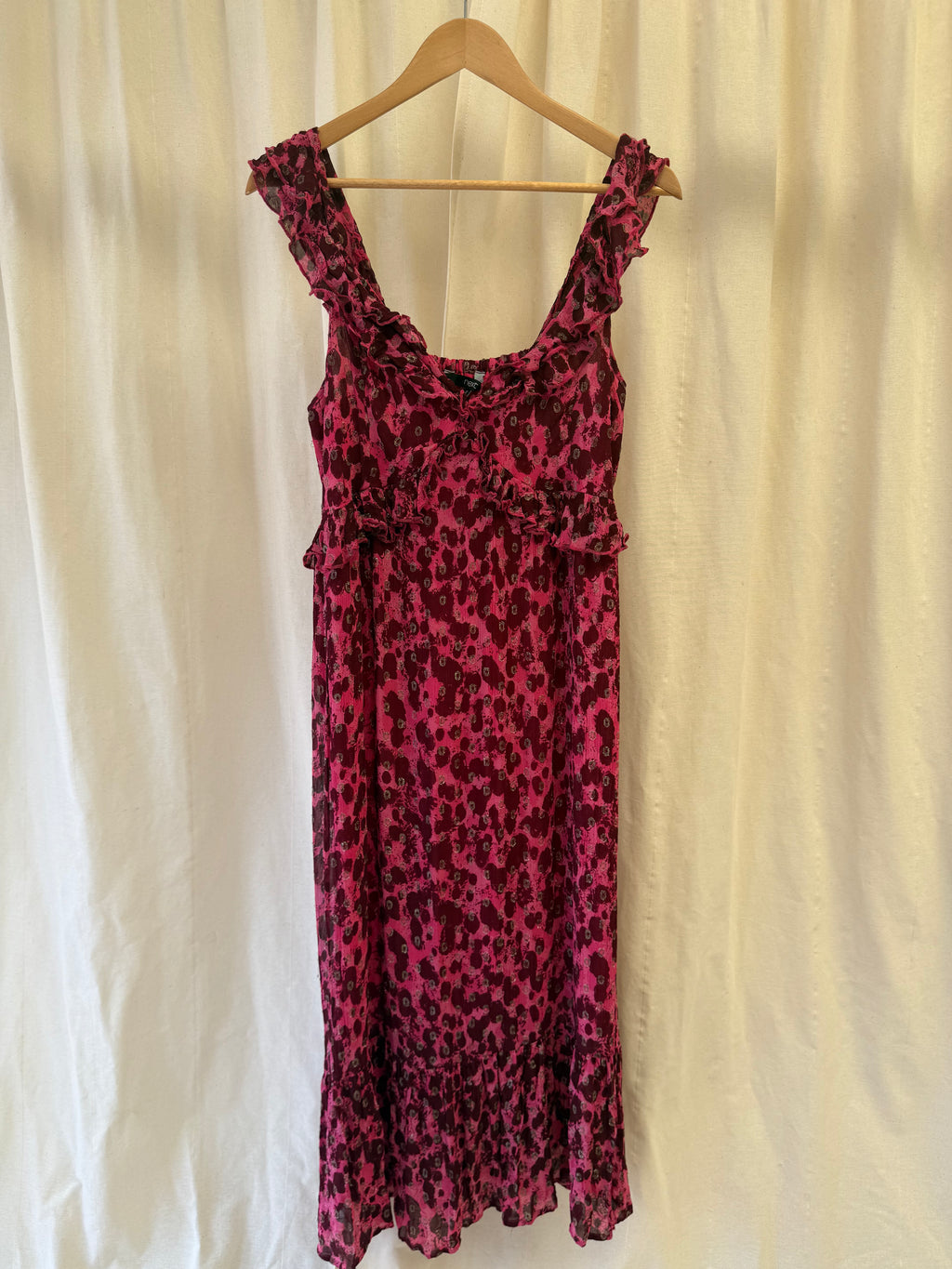 Next Animal Print Dress in Pink