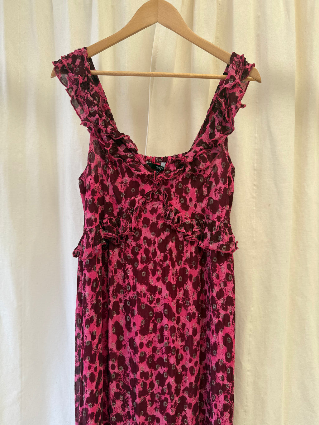 Next Animal Print Dress in Pink