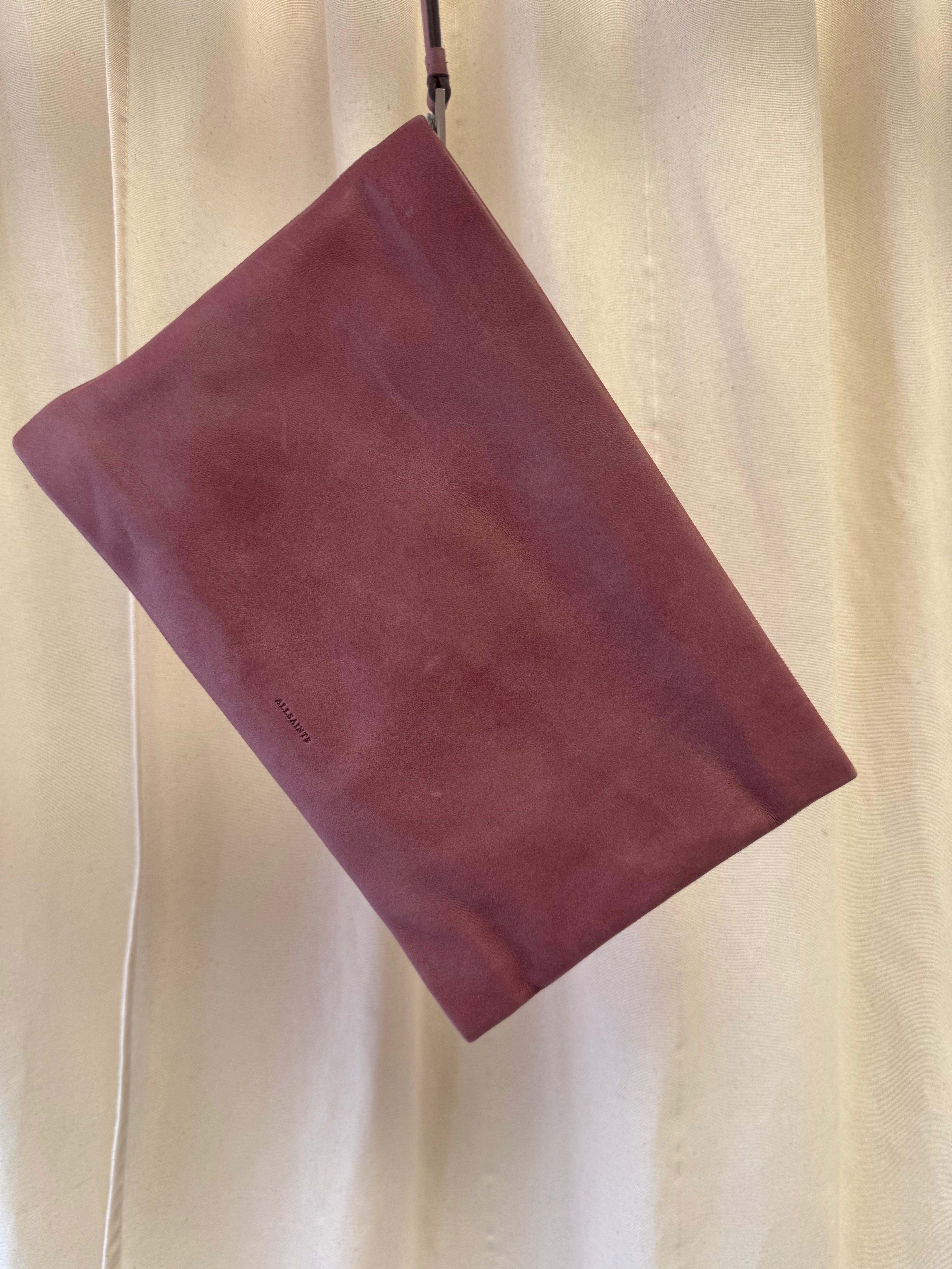 All Saints Bettina Leather Clutch