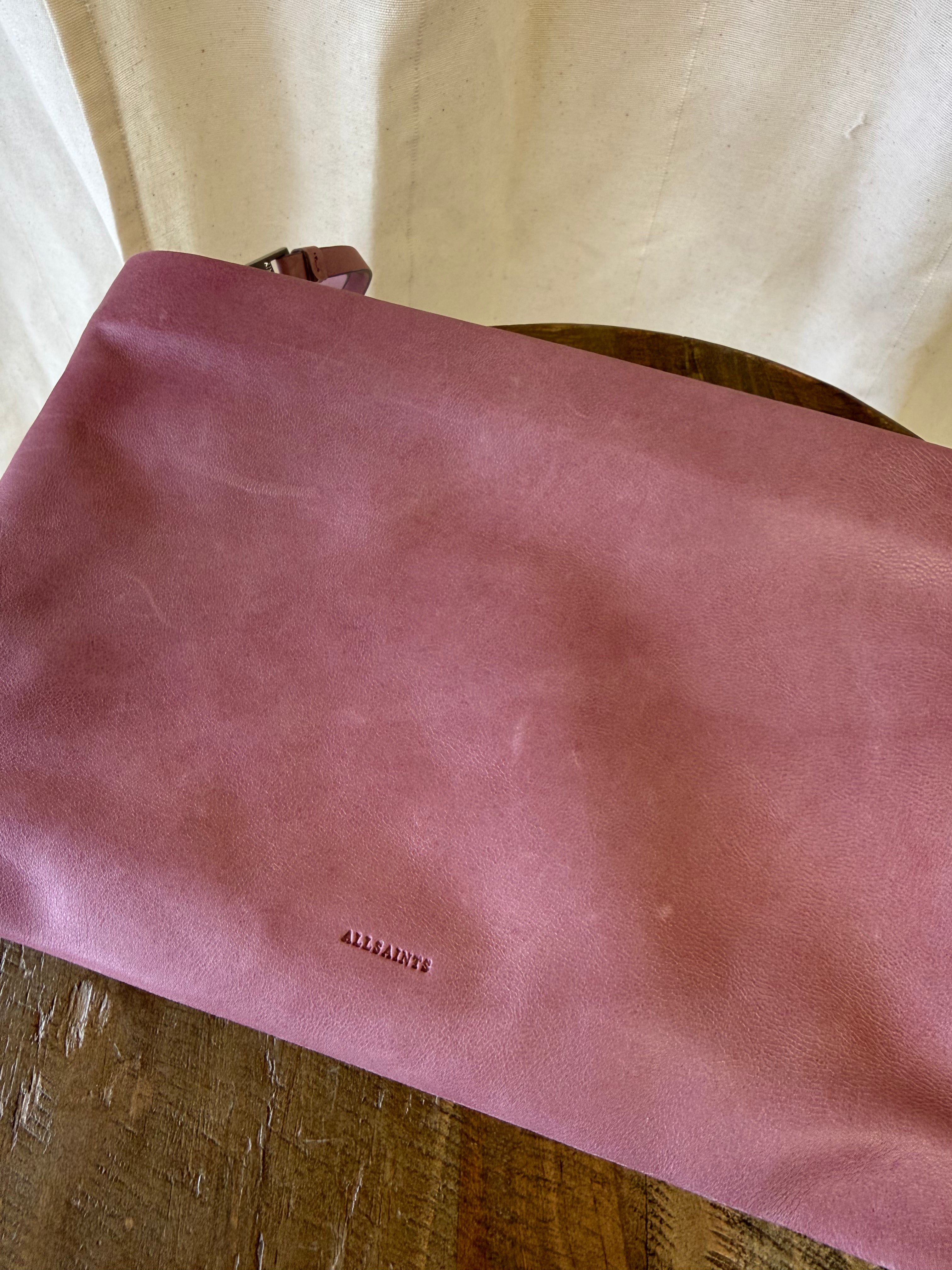 All Saints Bettina Leather Clutch