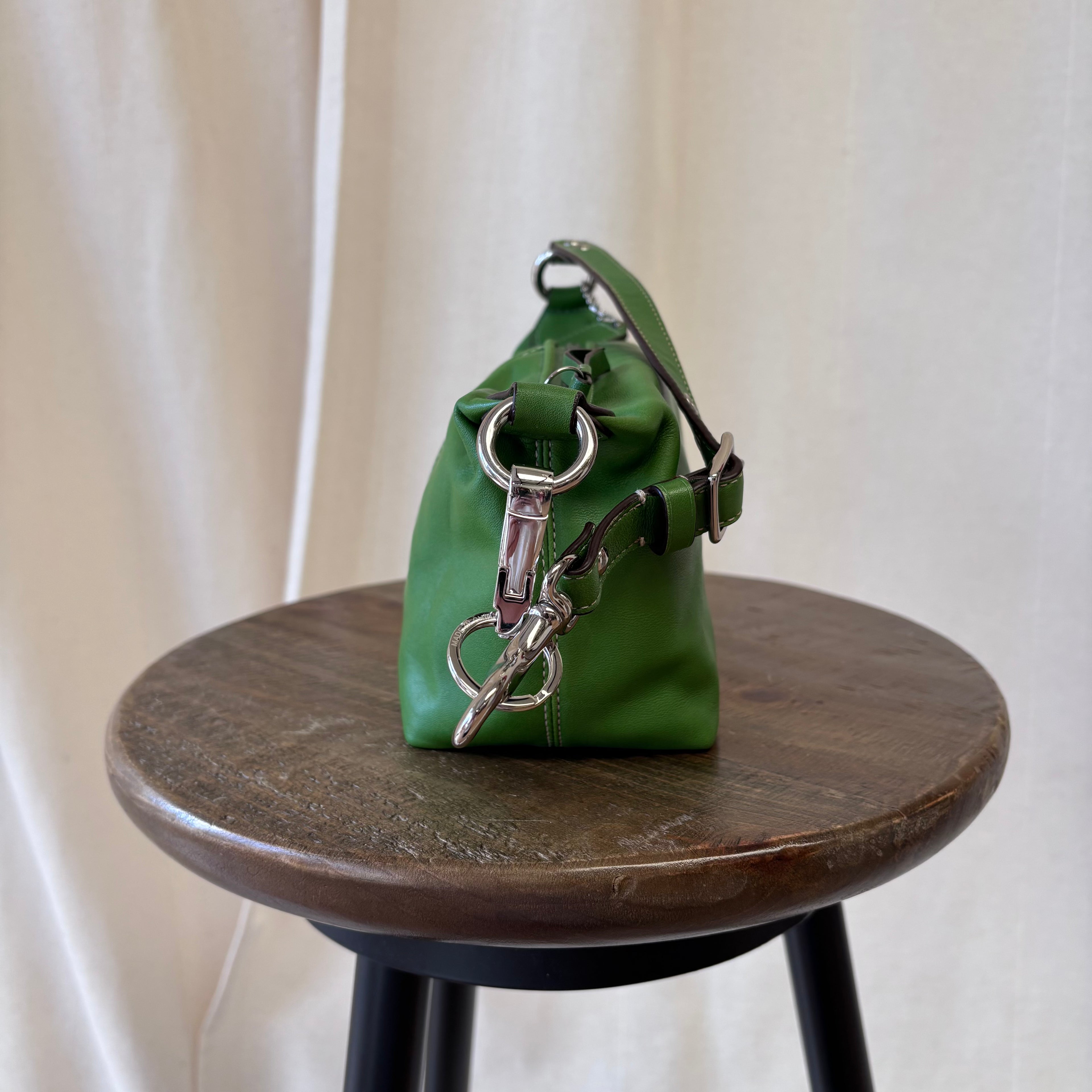 Coach leather mini bag in green