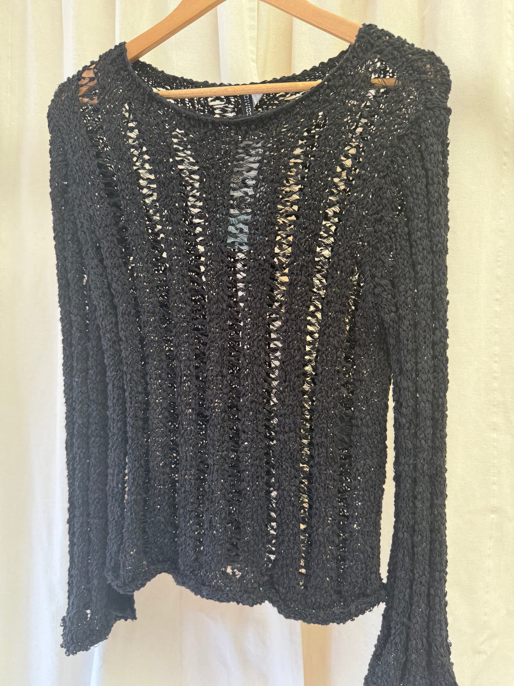 H&M Black Ladder Stitch Look Jumper