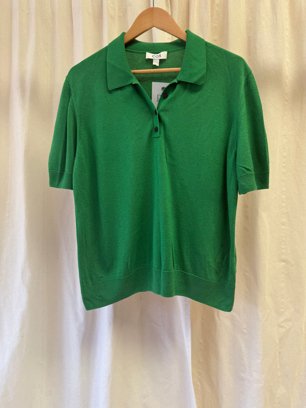 COS Merino Wool-Blend Polo Shirt in Green