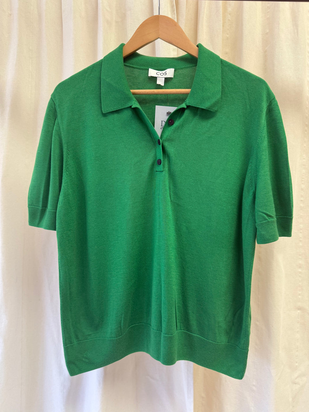 COS Merino Wool-Blend Polo Shirt in Green