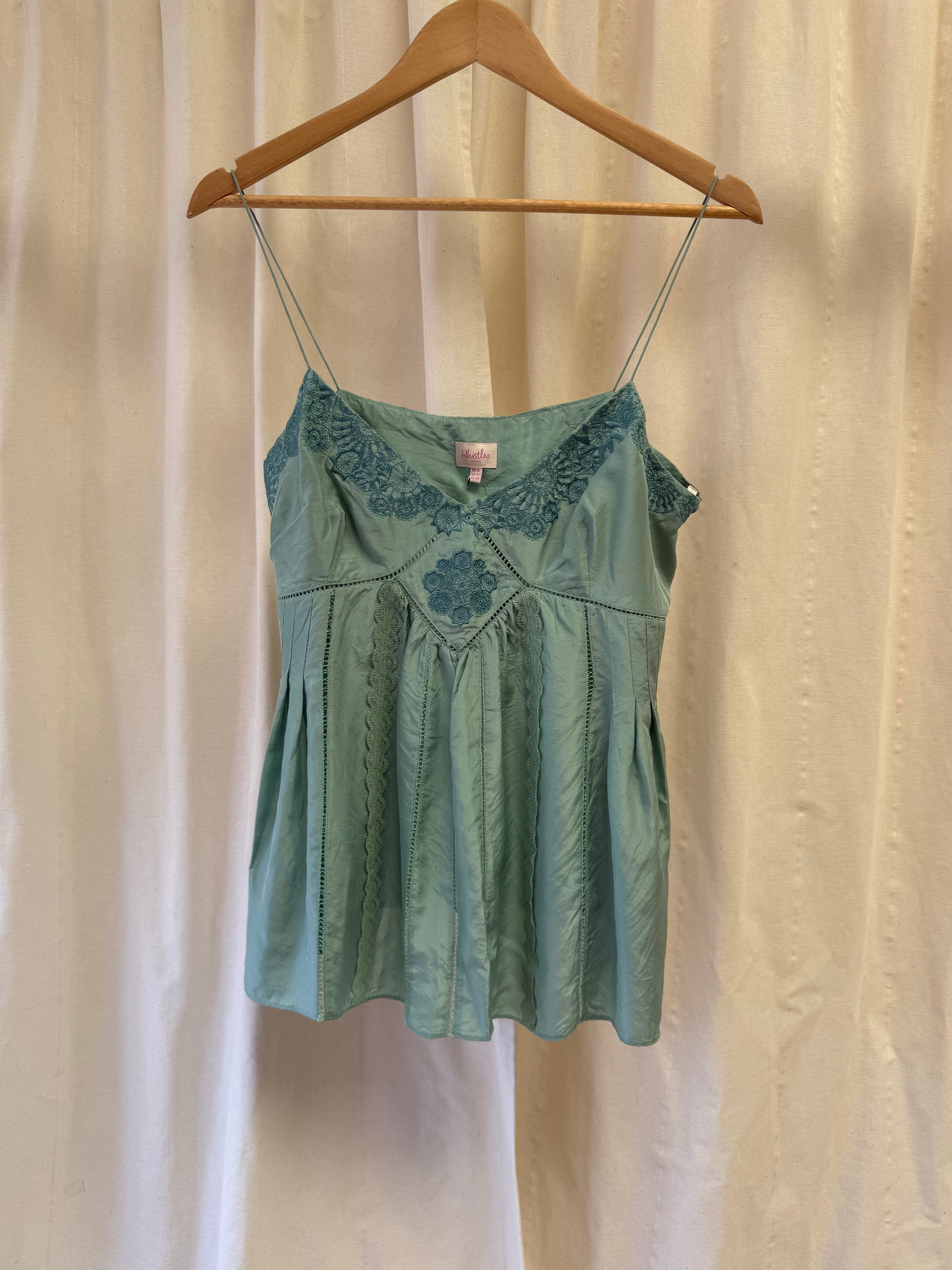 Whistles Sage Green Camisole