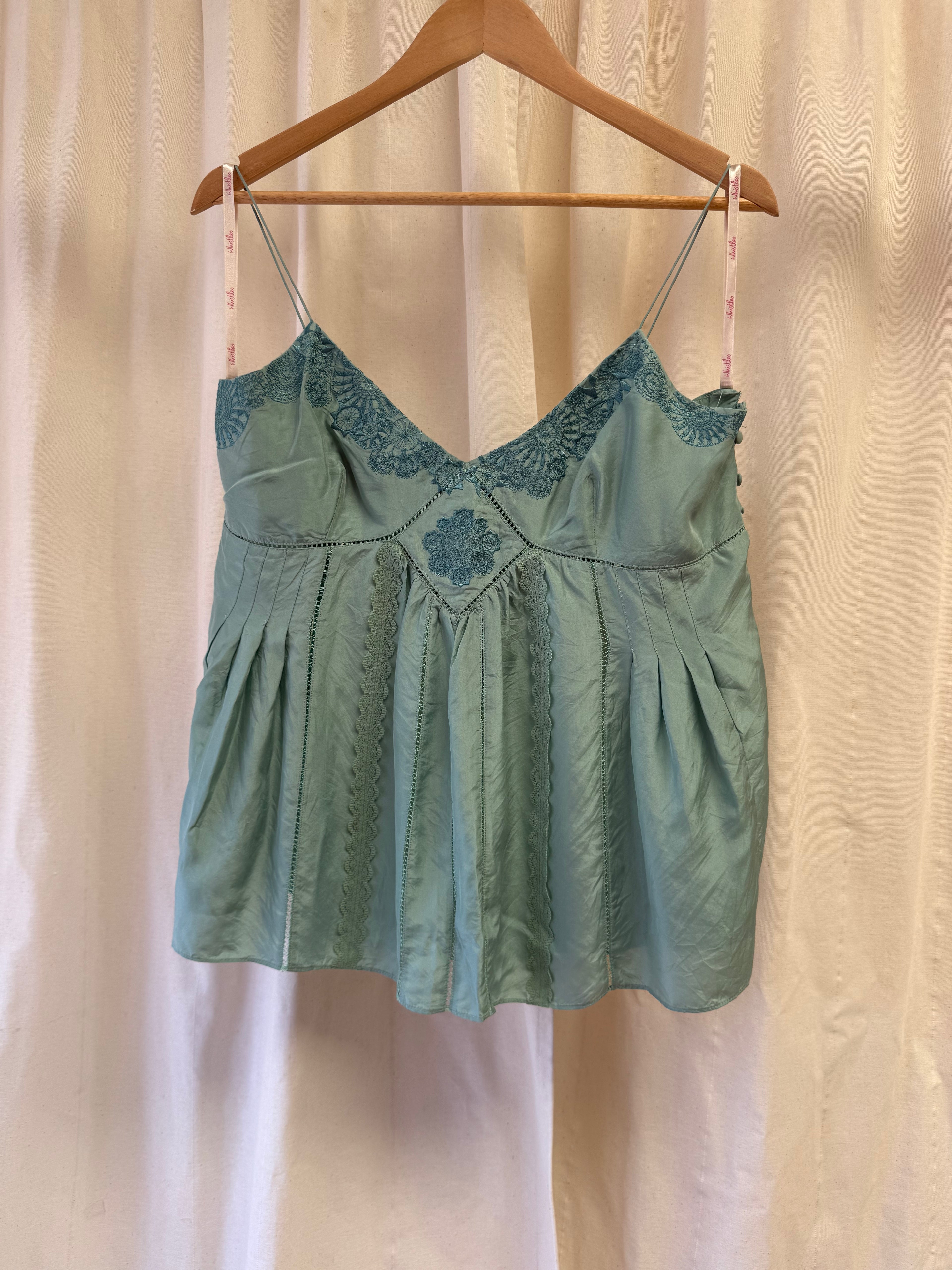 Whistles Sage Green Camisole