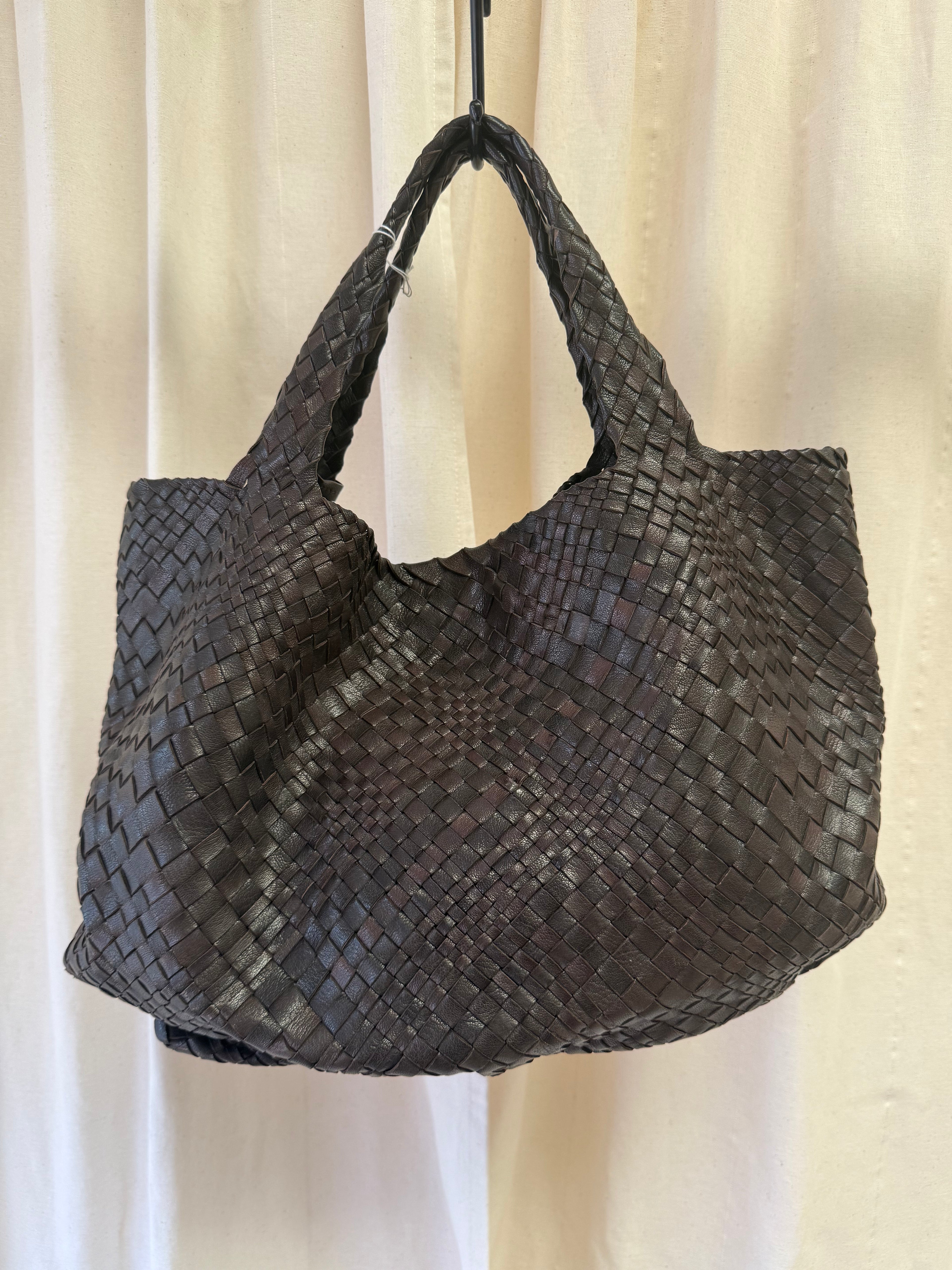FALOR Firenze Woven Leather Tote Bag