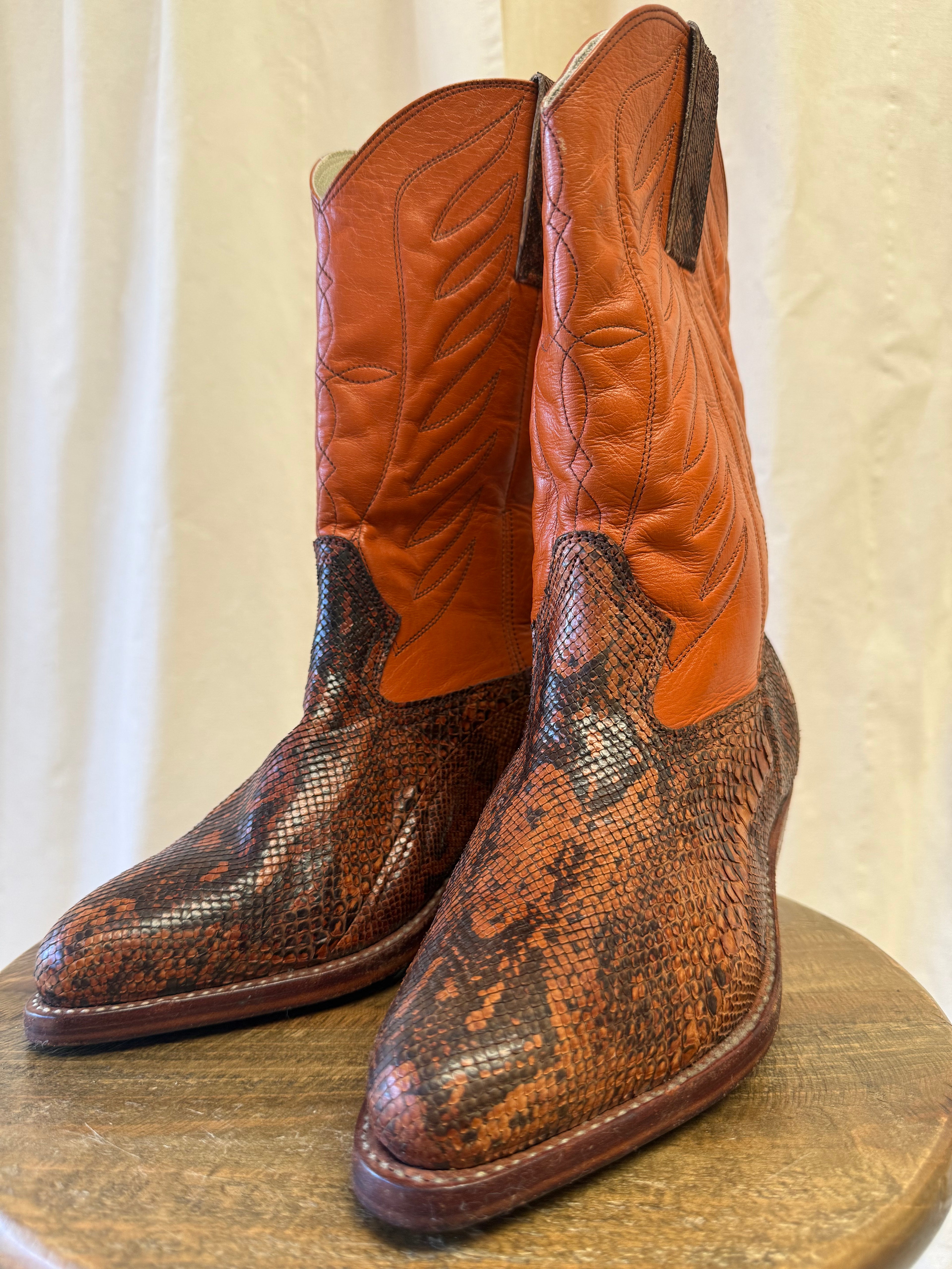 Panco Pioneer Western Boots in Tan
