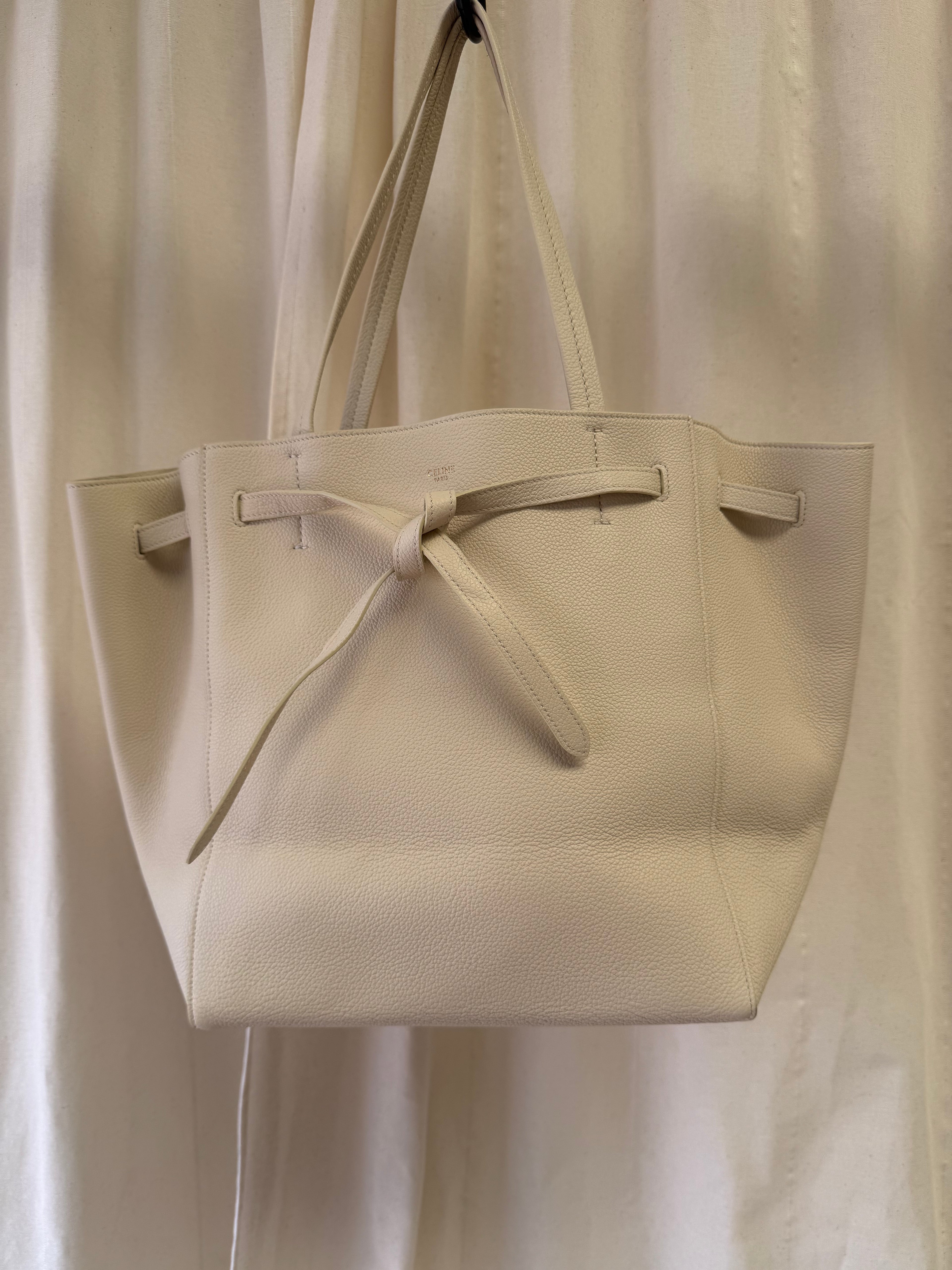 Celine Cabas Phantom Tote in Cream