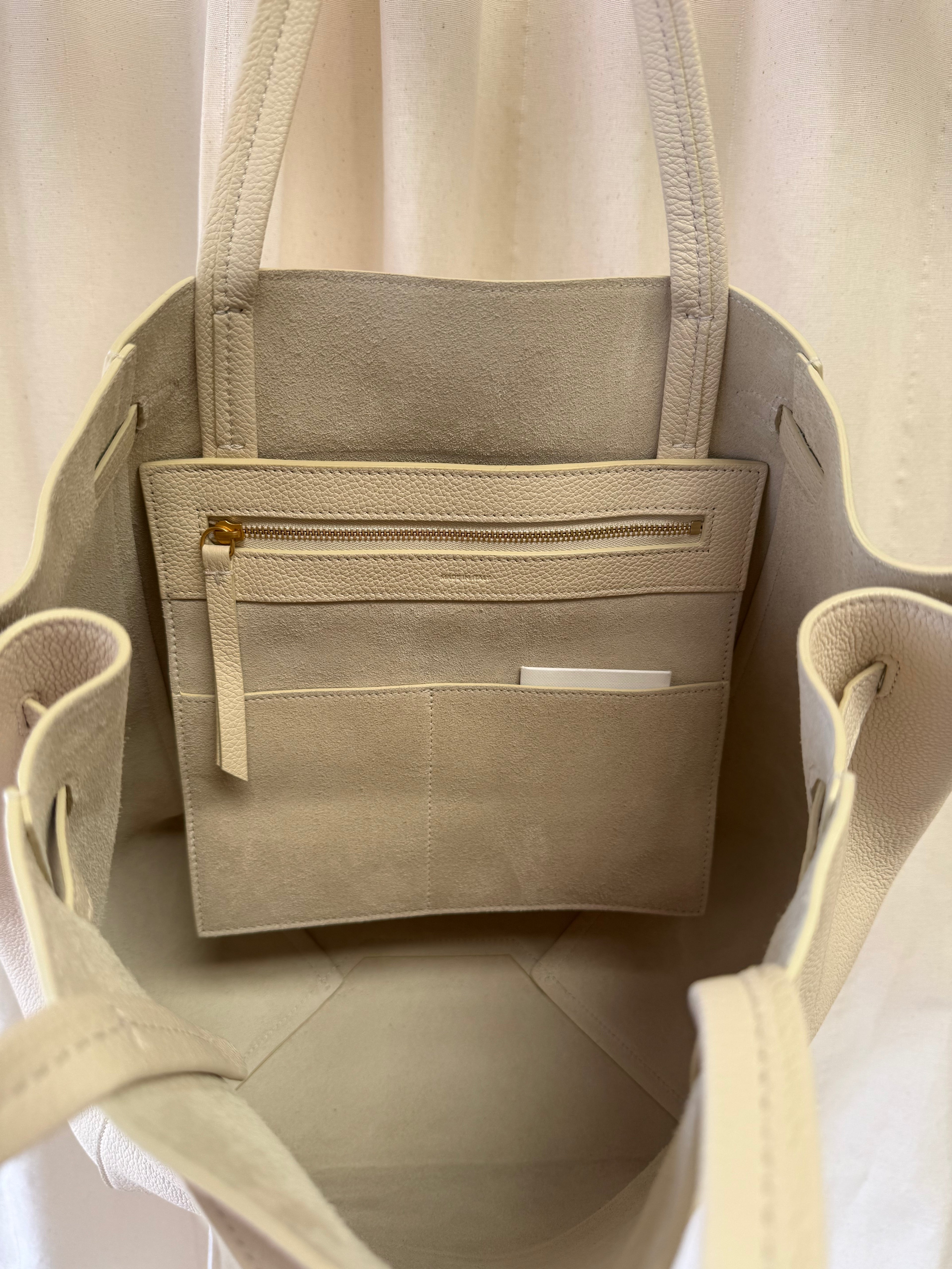 Celine Cabas Phantom Tote in Cream