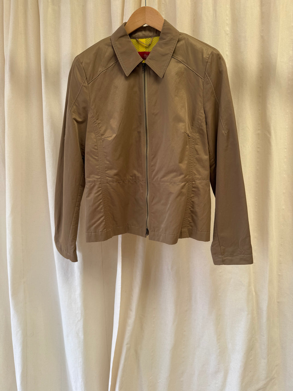 Hammer Zip up Jacket in Brown
