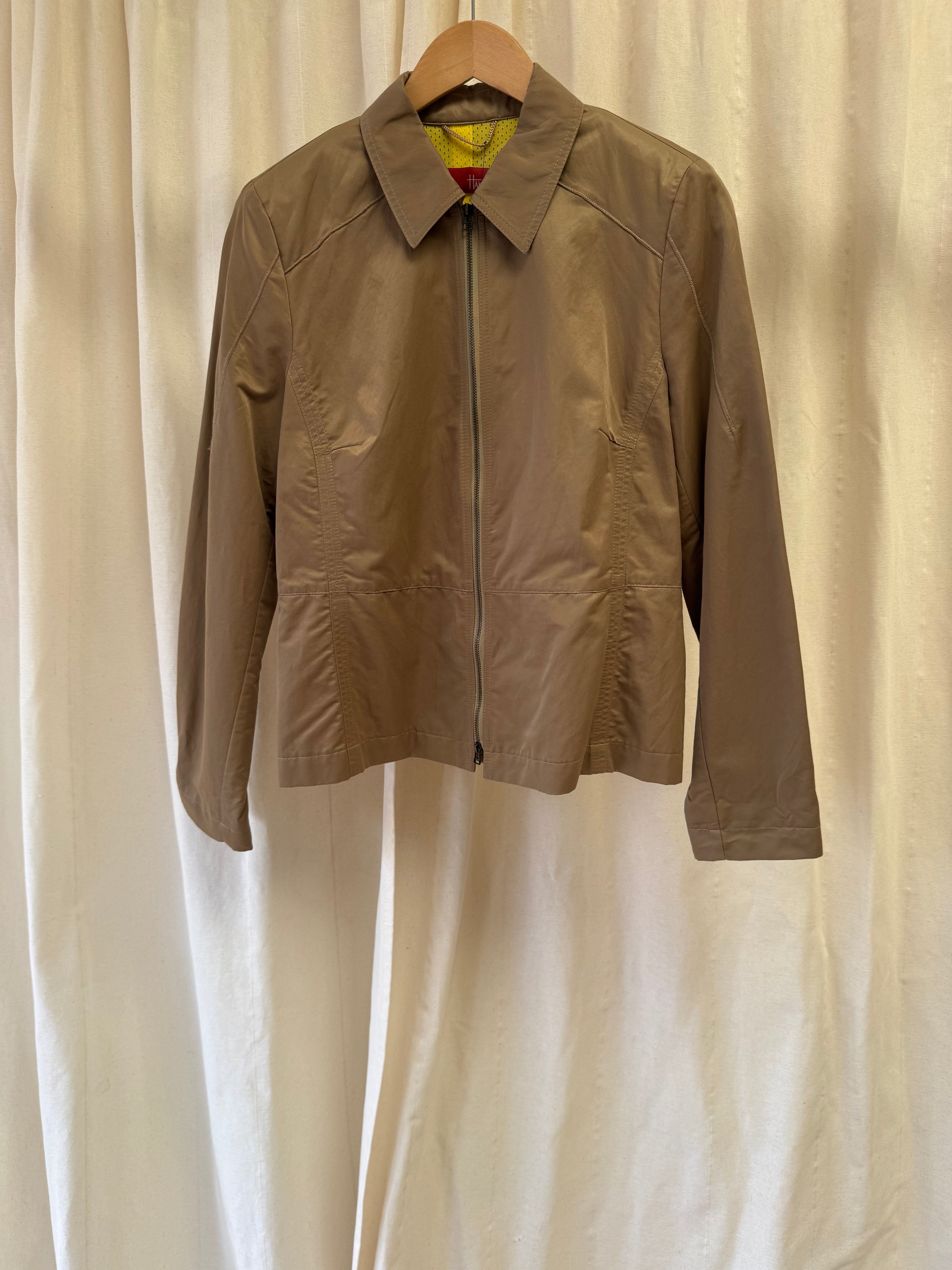 Hammer Zip up Jacket in Brown