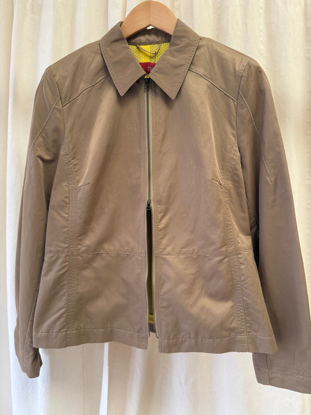 Hammer Zip up Jacket in Brown
