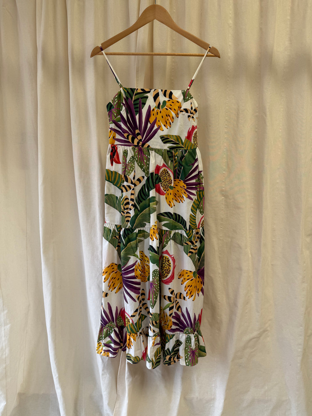 Farm Rio Striped Forest Maxi Dress