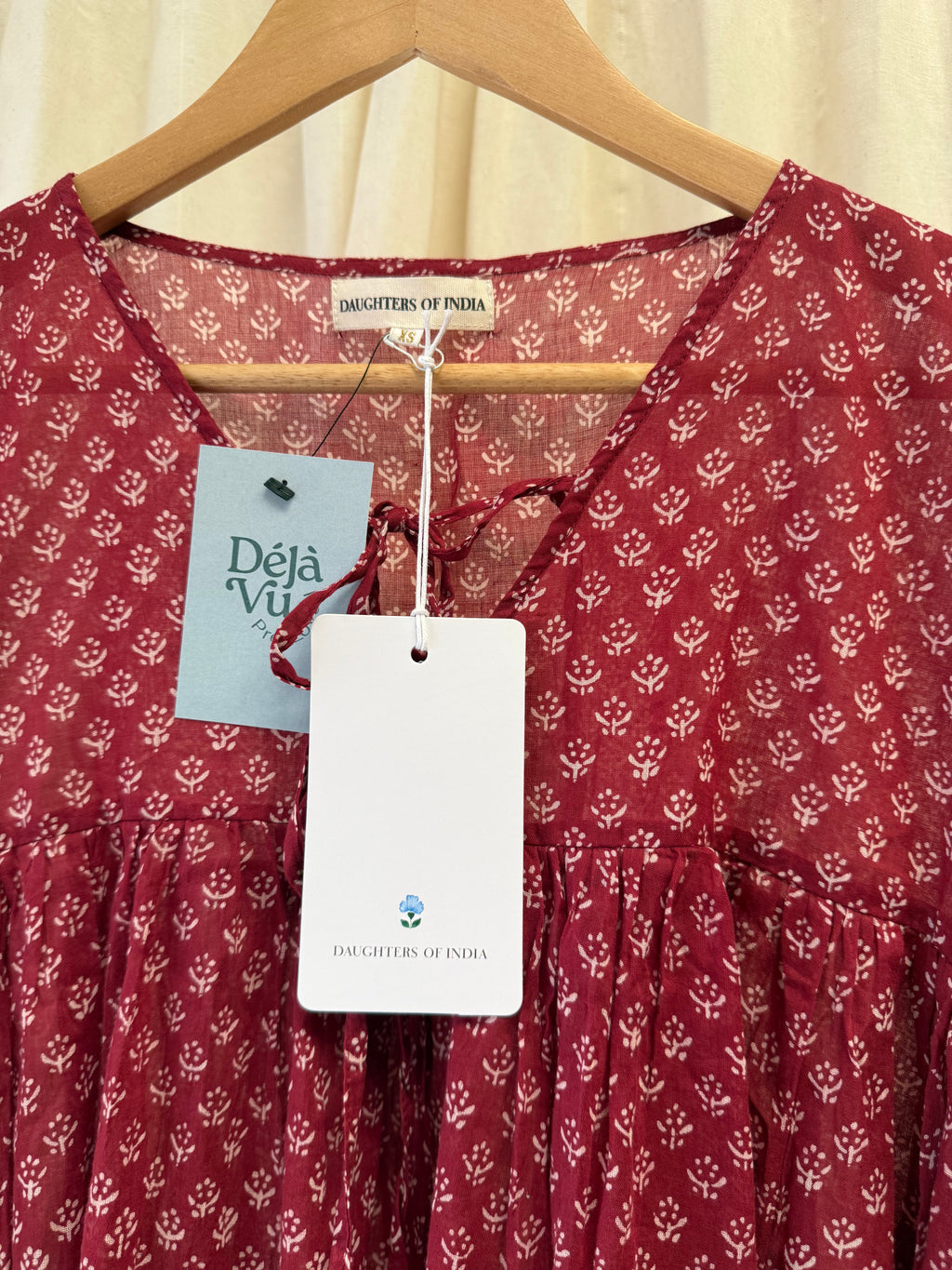 Daughters of India Rashmi Blouse in Scarlett