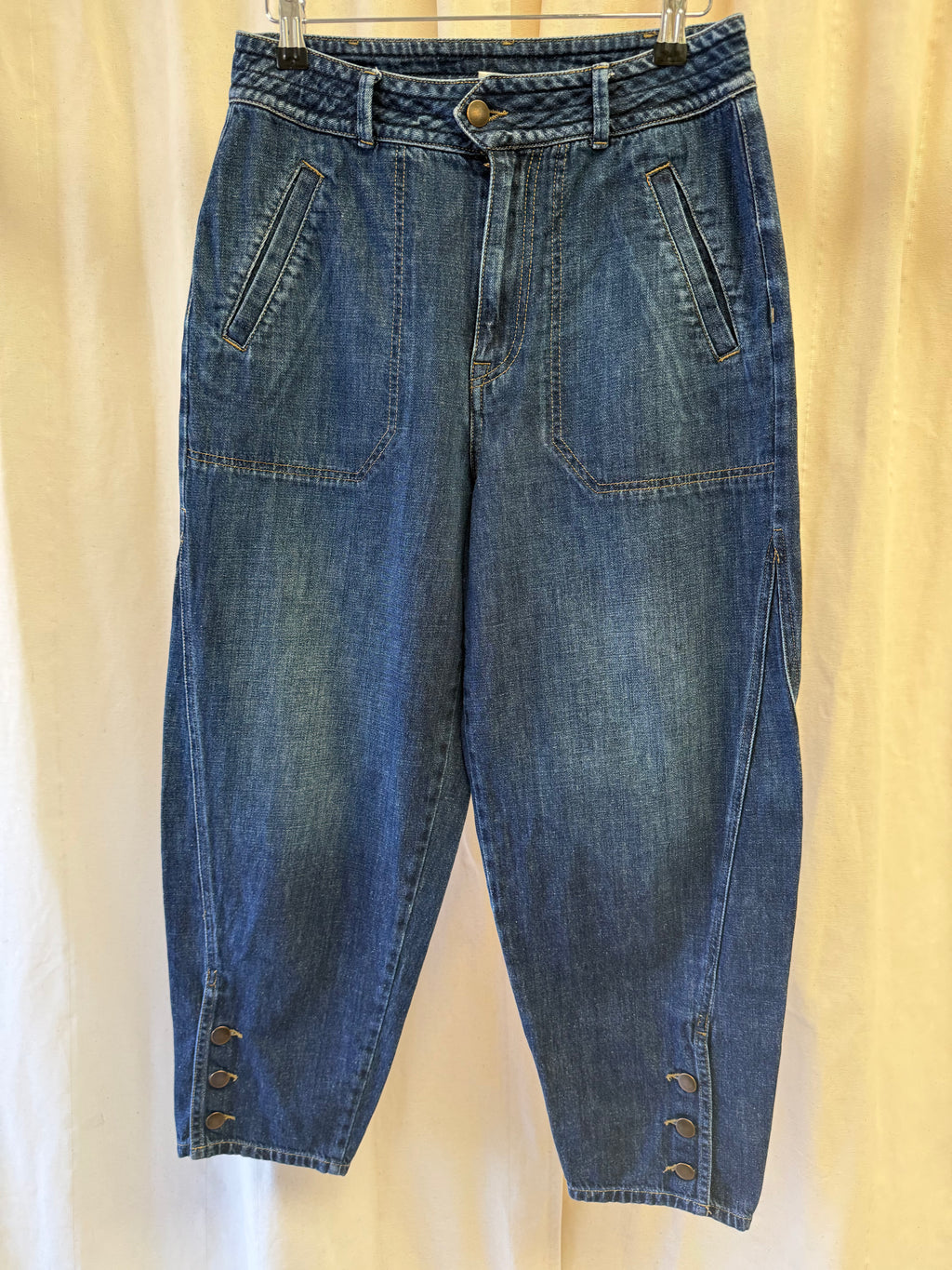 Wrap London Barrel Leg Jeans, Size S