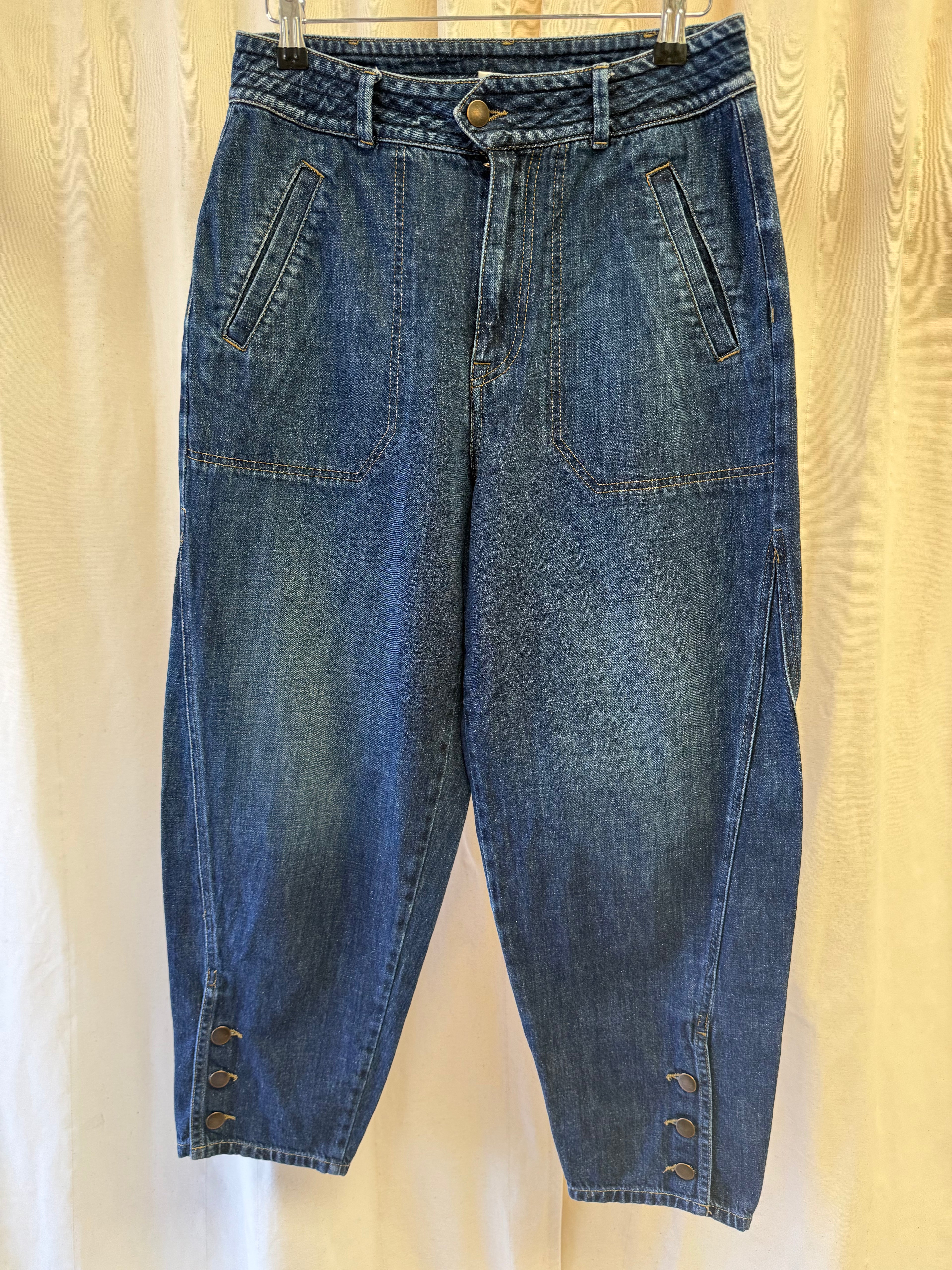Wrap London Barrel Leg Jeans, Size S