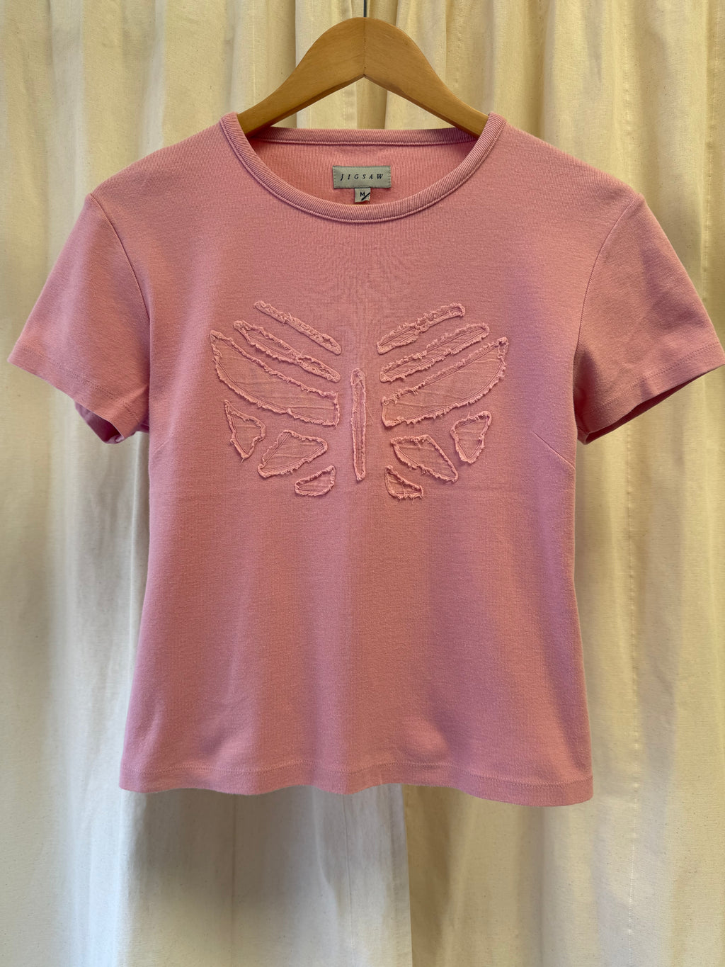 Jigsaw T Shirt in Pink, Size M