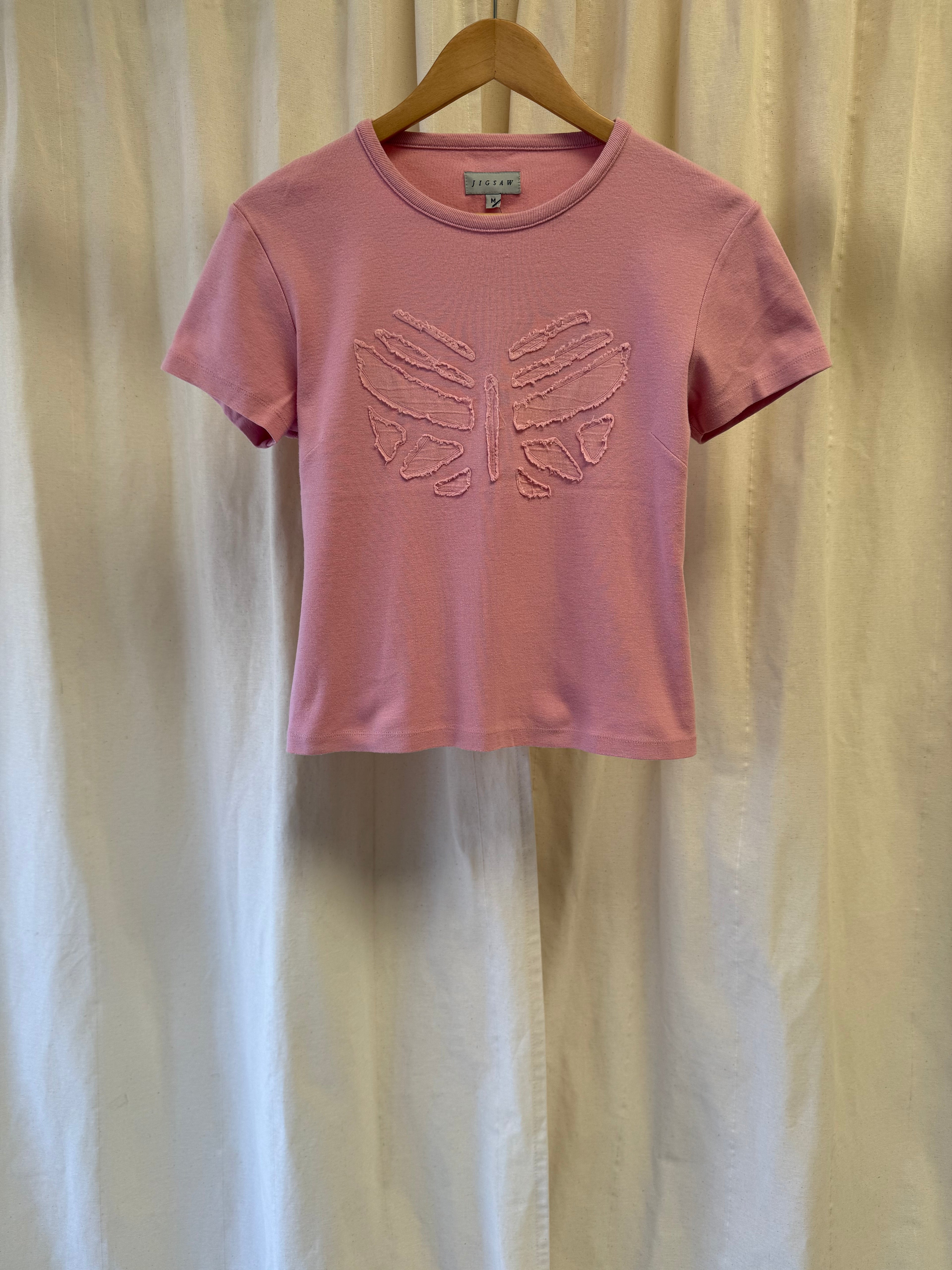 Jigsaw T Shirt in Pink, Size M