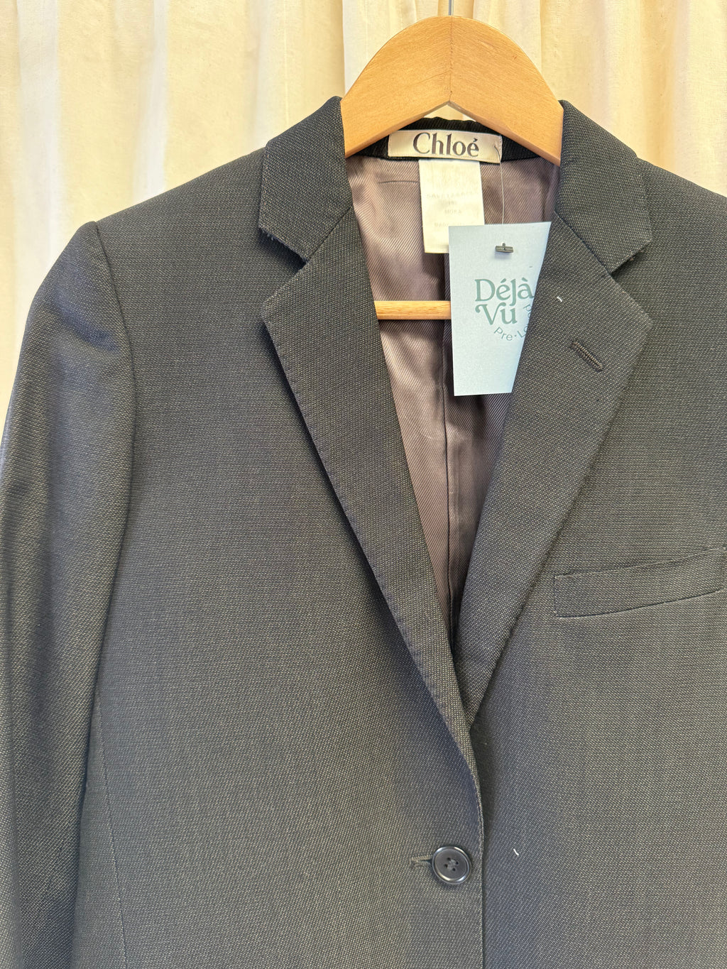 Chloe Grey Short and Blazer Suit, Size S