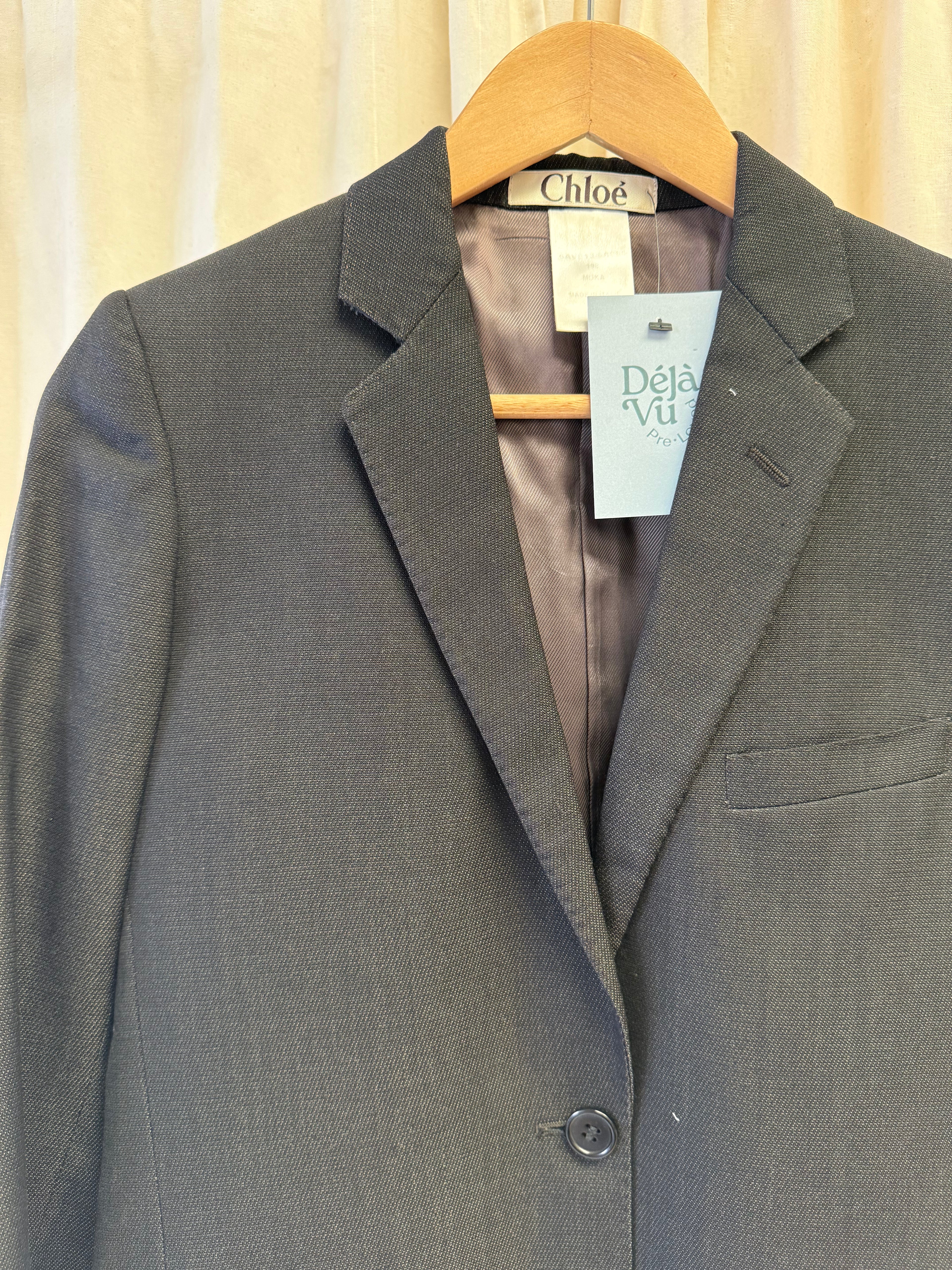 Chloe Grey Short and Blazer Suit, Size S