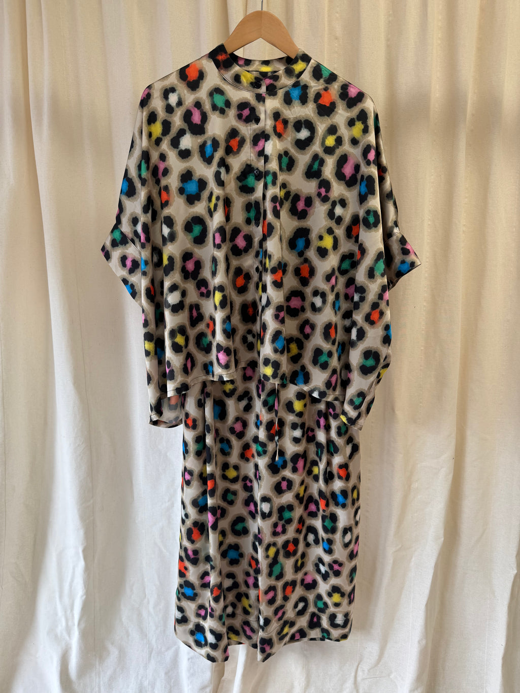 Essential Antwerp Daxi Blouse and Wide Leg Trousers in Leopard Print, Size S