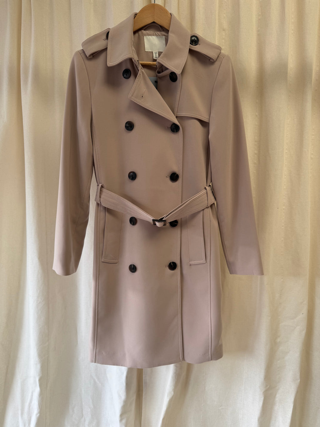 H&M Double Breasted Trench Coat, Size S