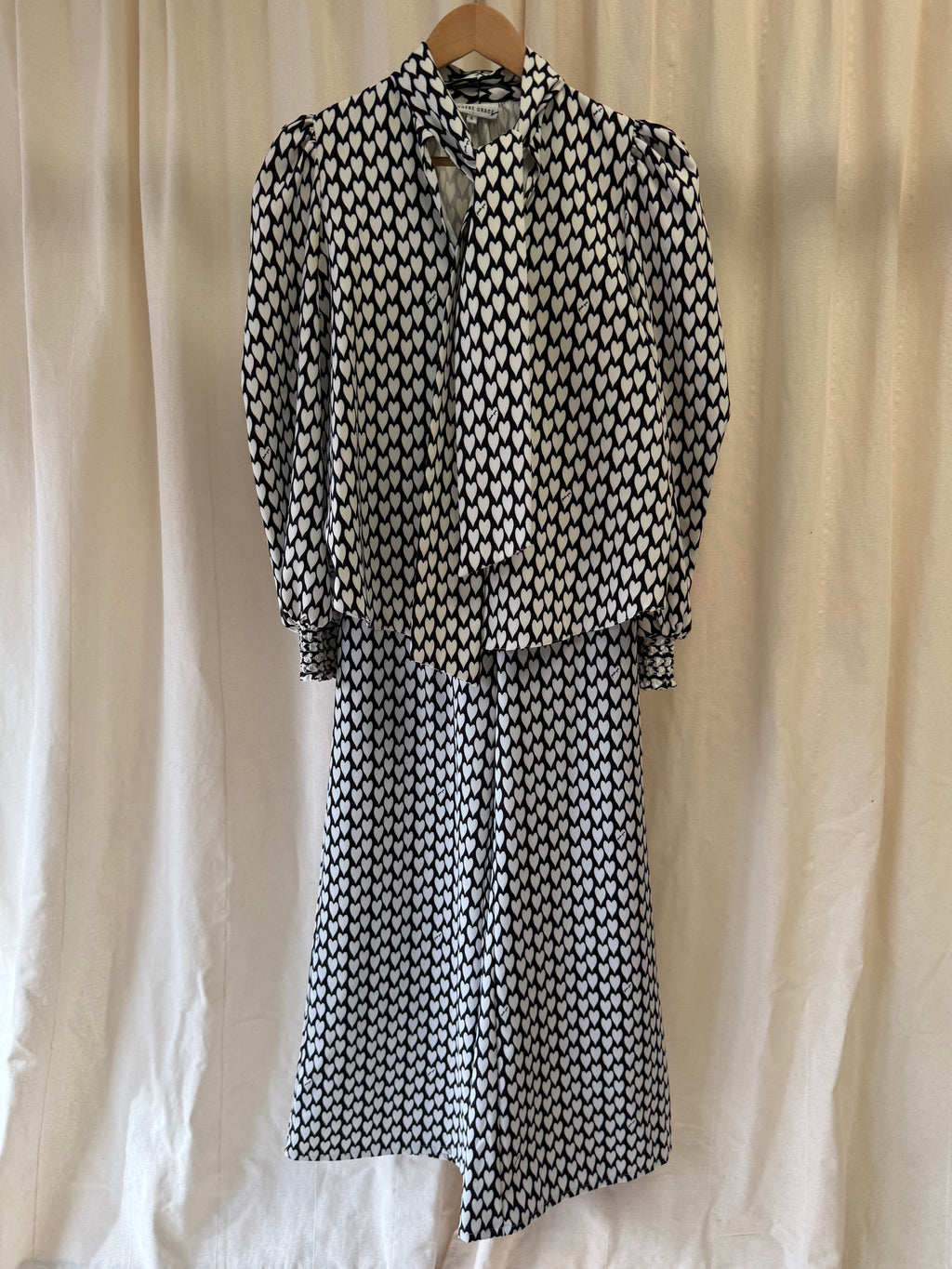Pheobe Grace Pussybow Blouse and Trousers Co ord, Size S