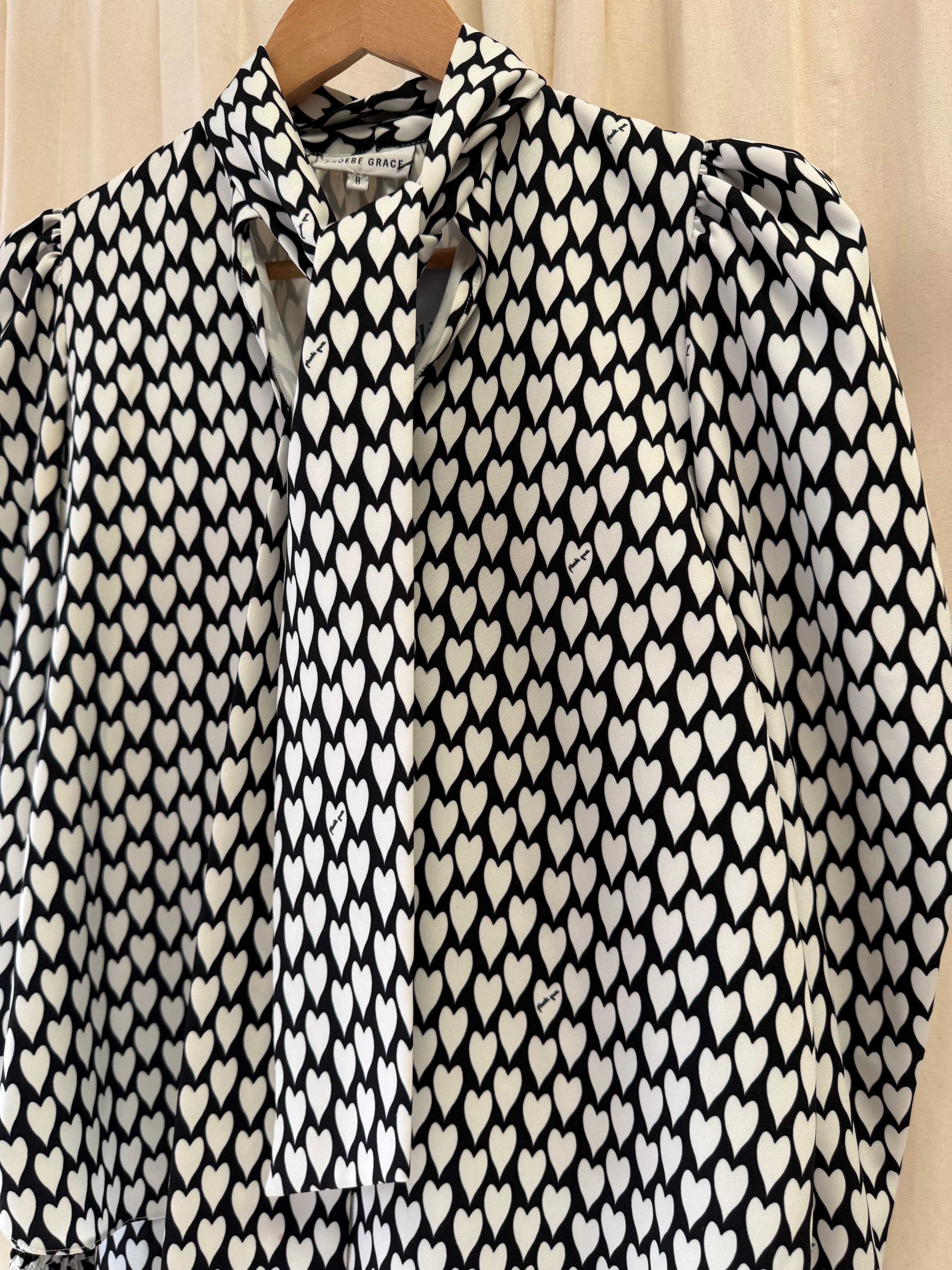 Pheobe Grace Pussybow Blouse and Trousers Co ord, Size S
