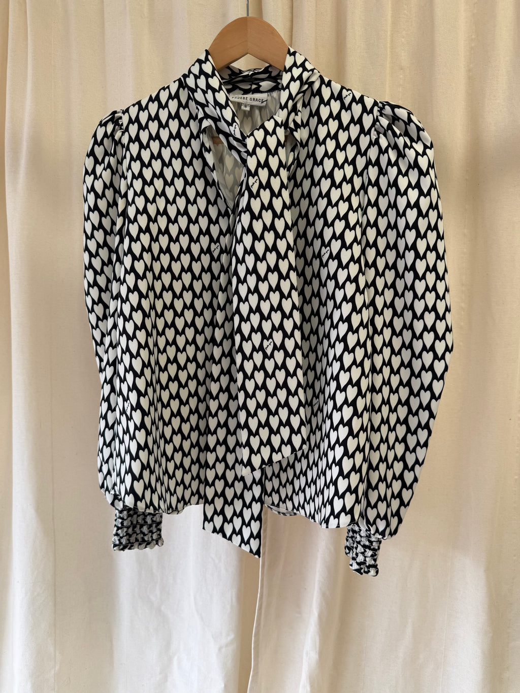 Pheobe Grace Pussybow Blouse and Trousers Co ord, Size S