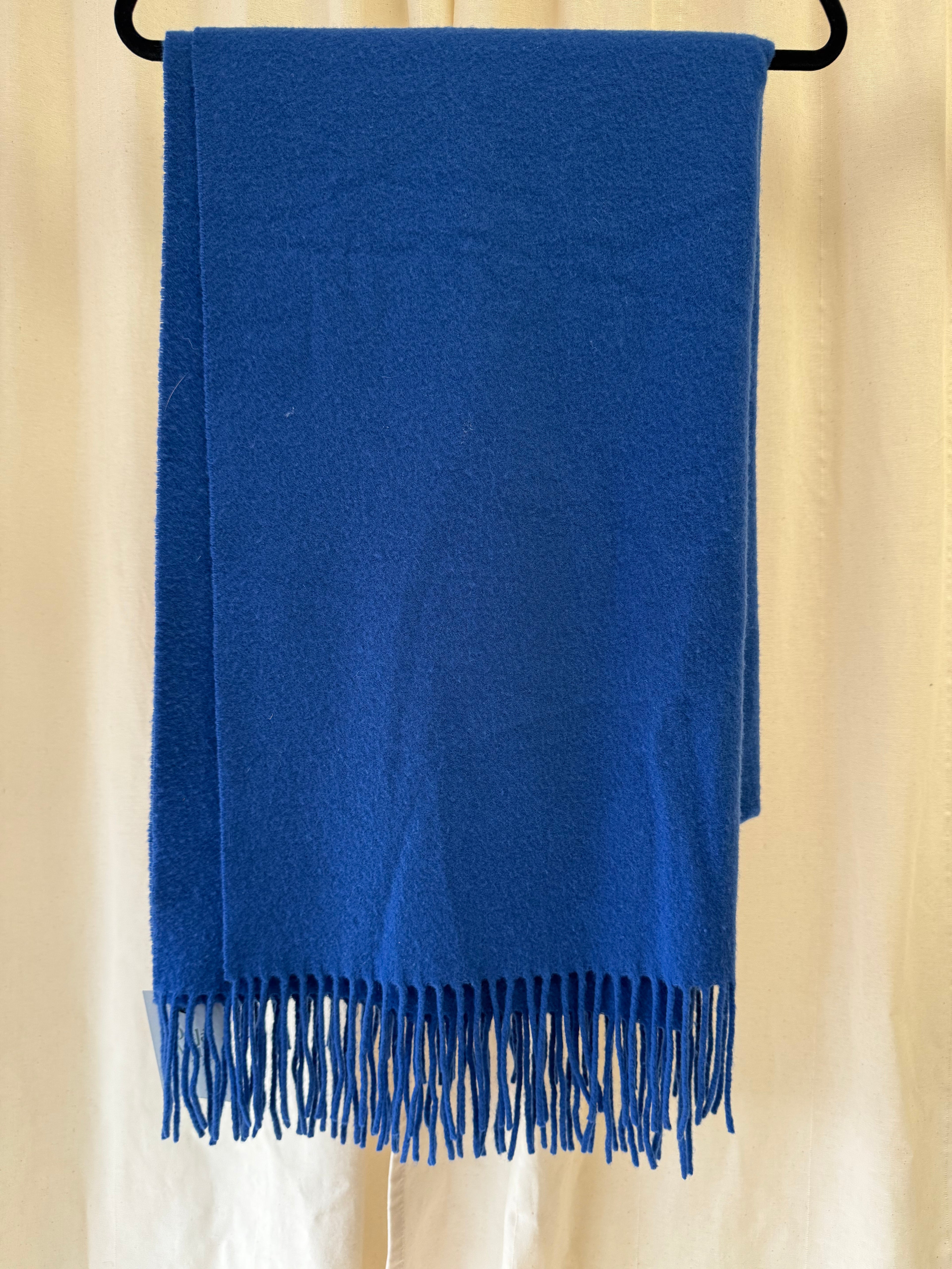 2nd Day Wool Scarf in Cobalt Blue