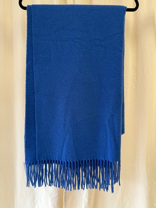 2nd Day Wool Scarf in Cobalt Blue