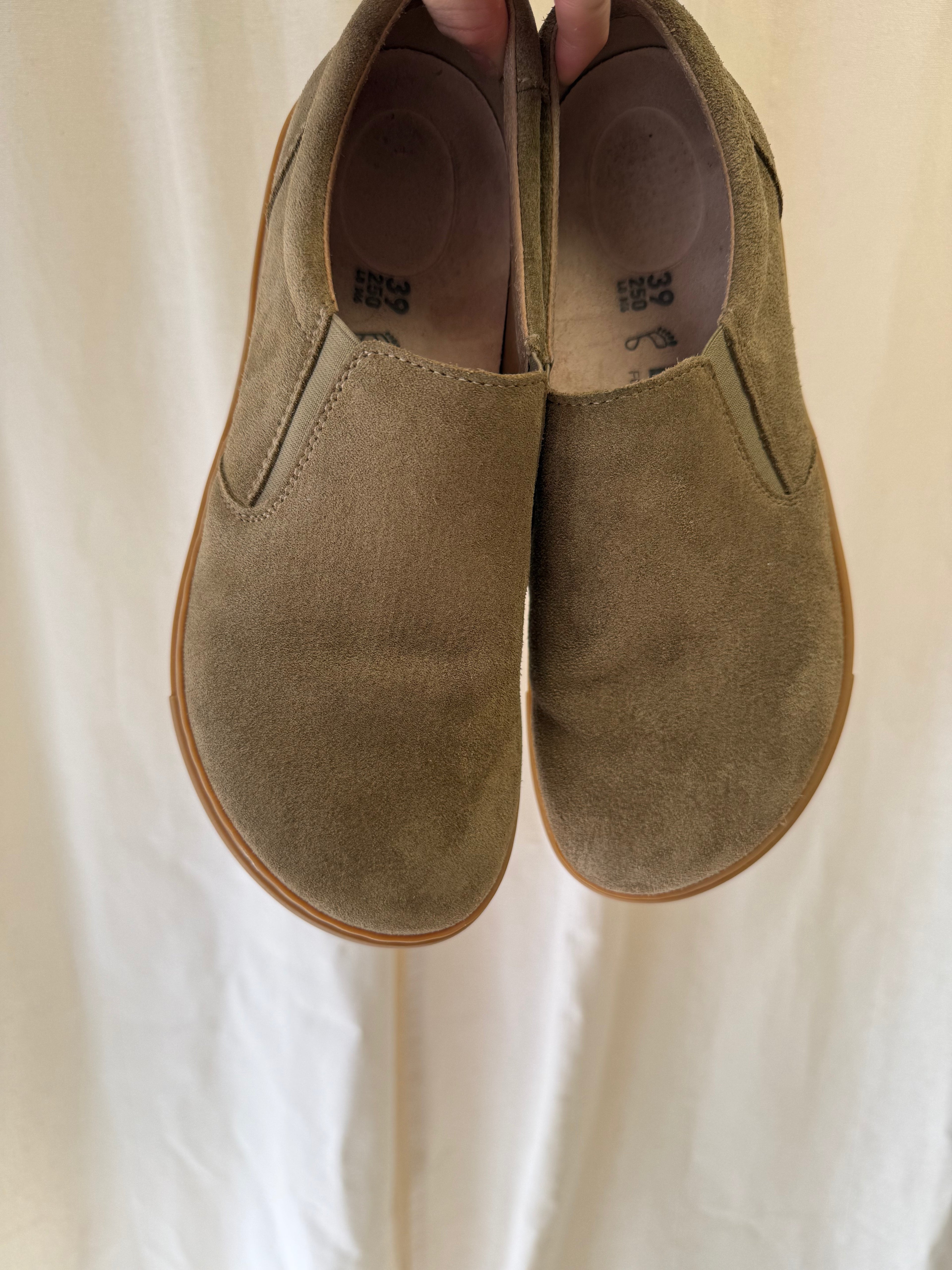 Birkenstock Oswego Suede Slip-On Sneakers, Size 6