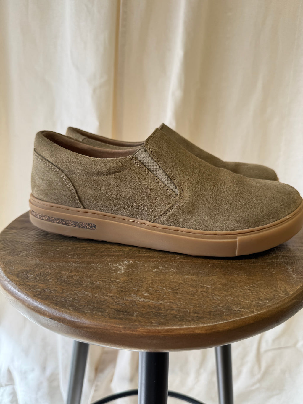 Birkenstock Oswego Suede Slip-On Sneakers, Size 6