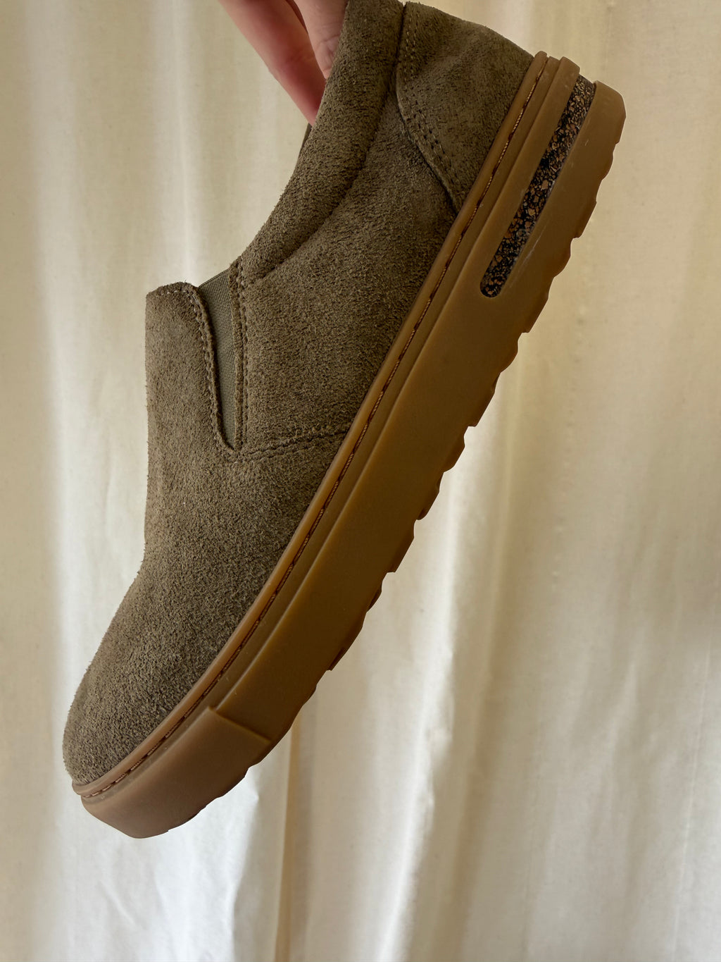 Birkenstock Oswego Suede Slip-On Sneakers, Size 6