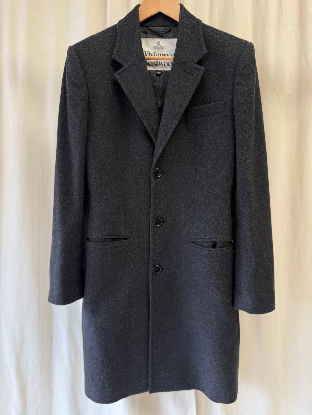 Vivienne Westwood Double Breasted Wool Coat, Size M
