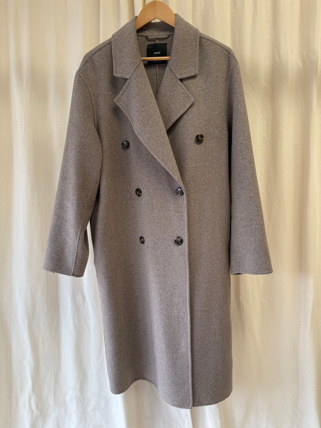 Mango Double Breasted Wool Coat, Size M